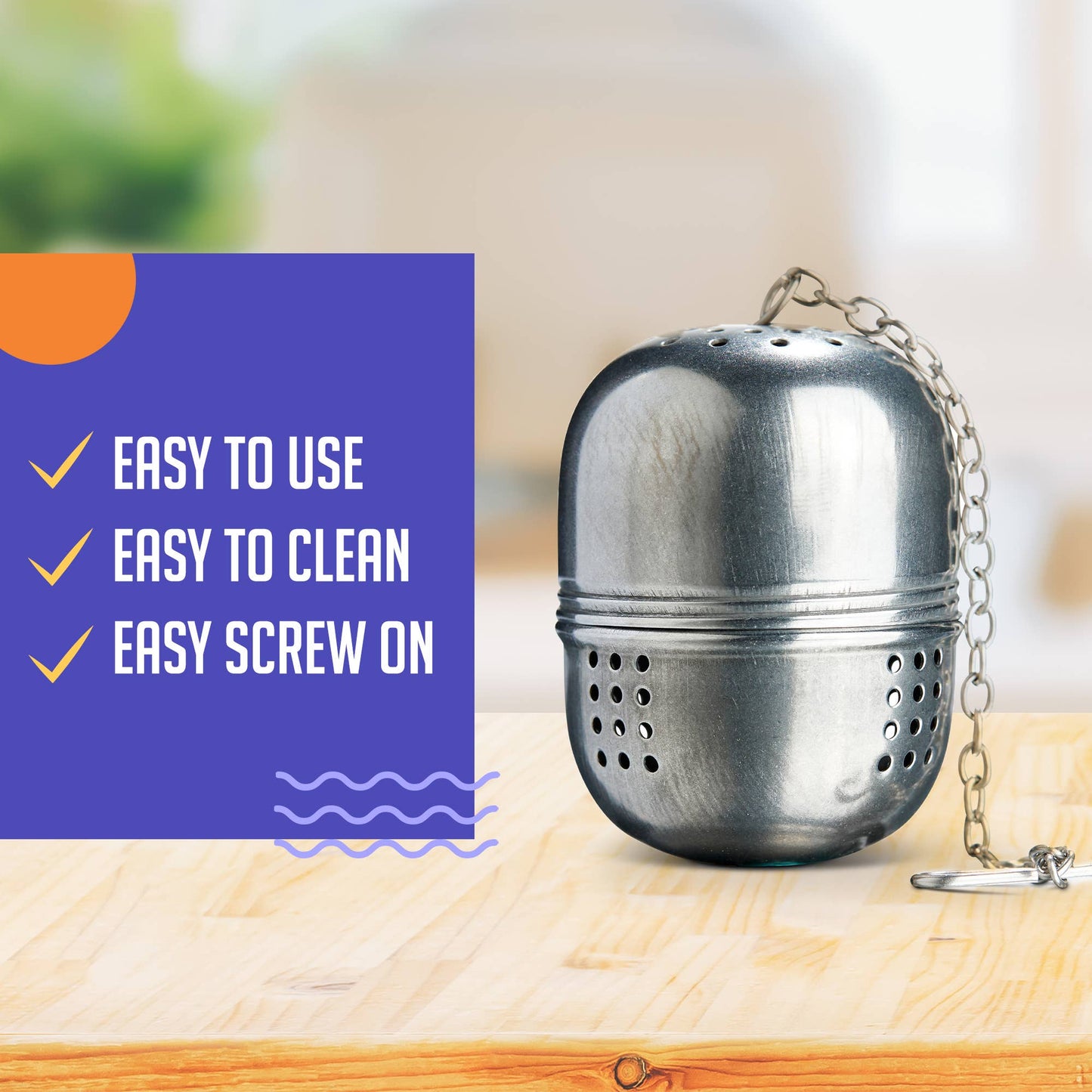 Tea Ball Stainless Steel Strainer