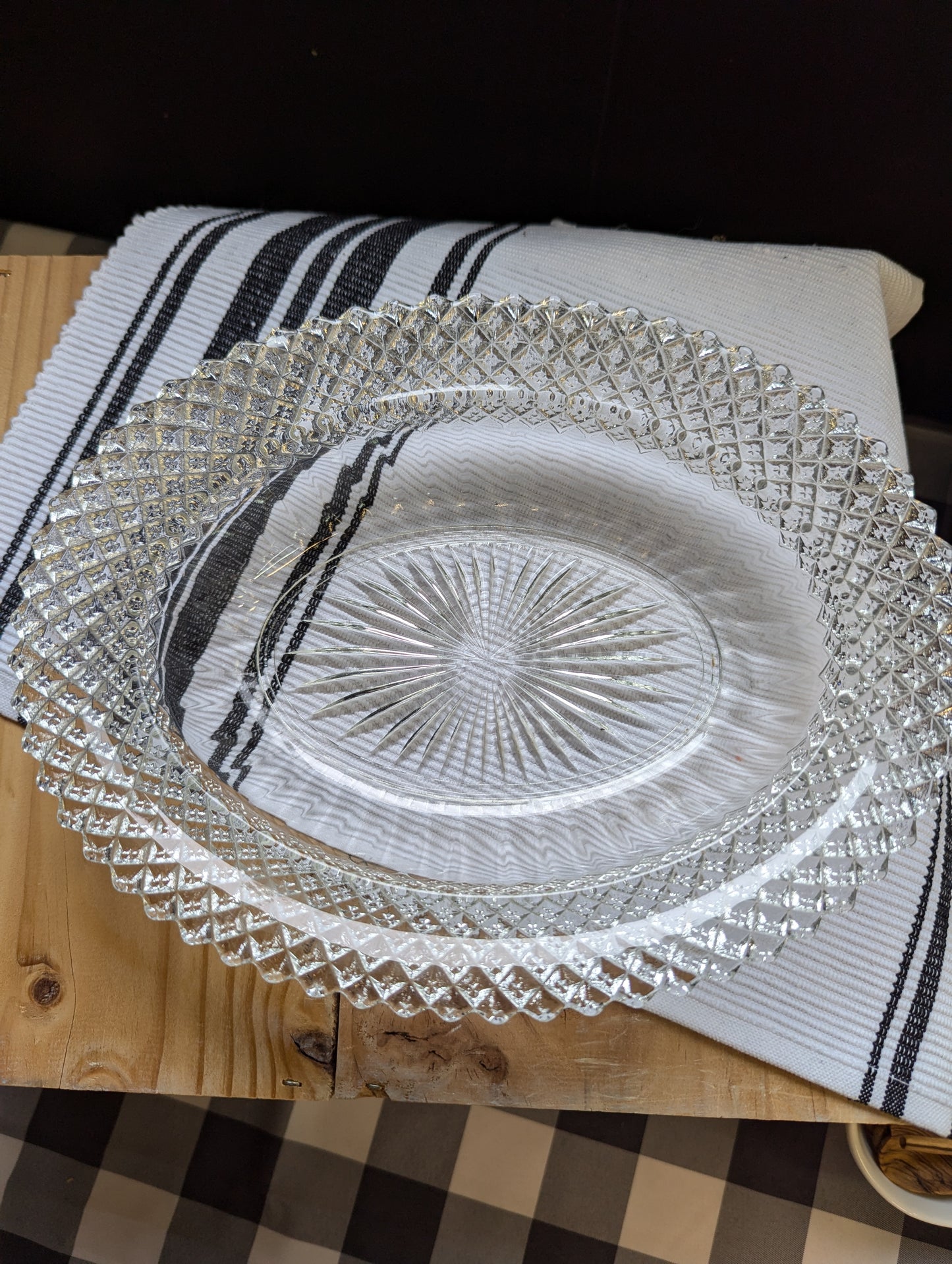 Anchor Hocking Clear Depression Glass Miss America Bowl