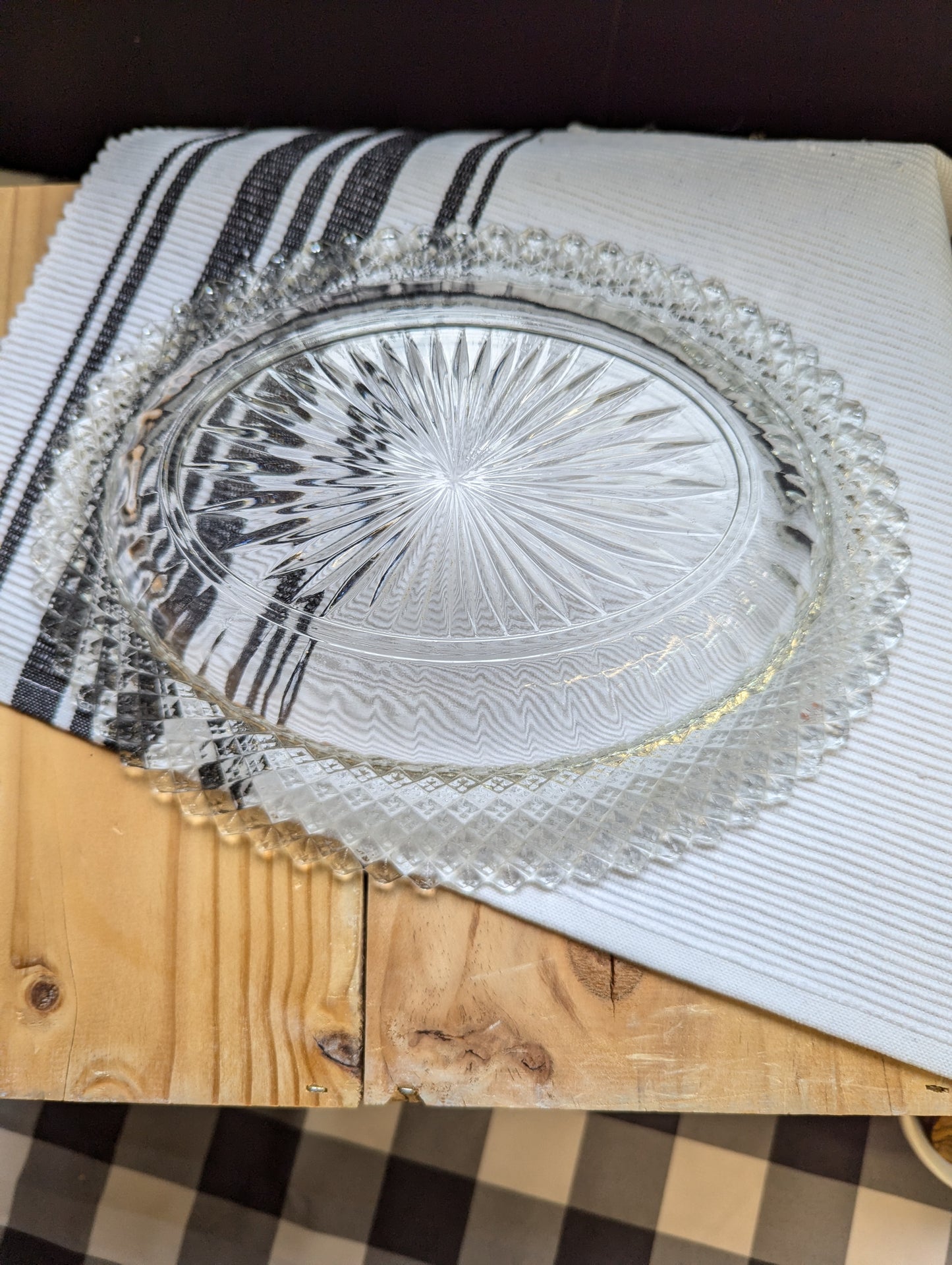 Anchor Hocking Clear Depression Glass Miss America Bowl