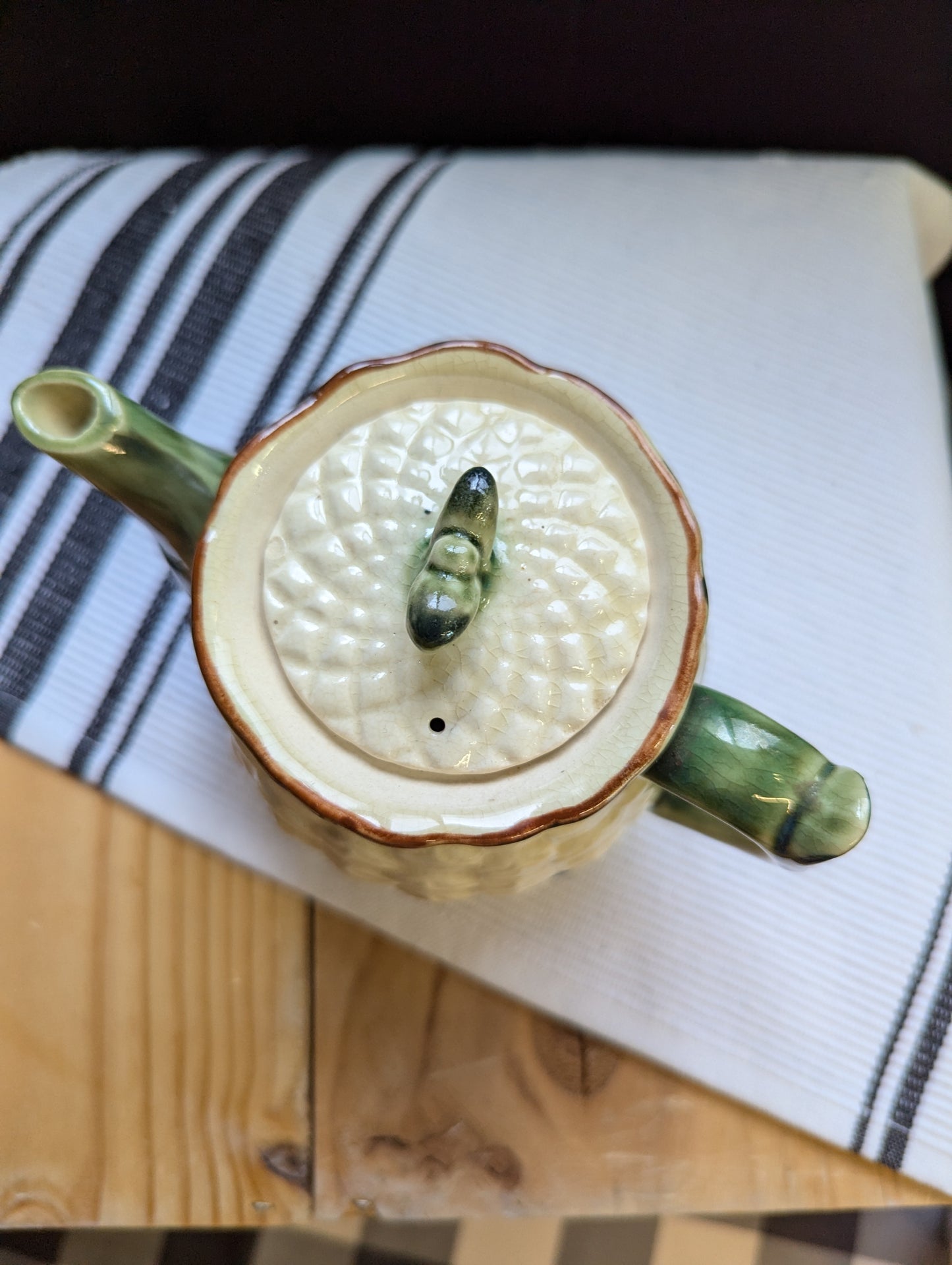 Majolica Cauliflower Teapot