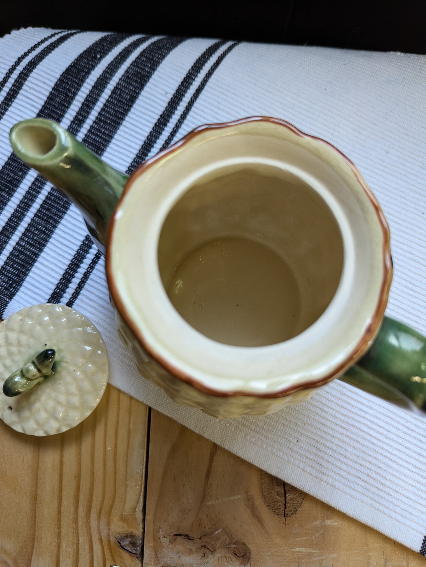 Majolica Cauliflower Teapot