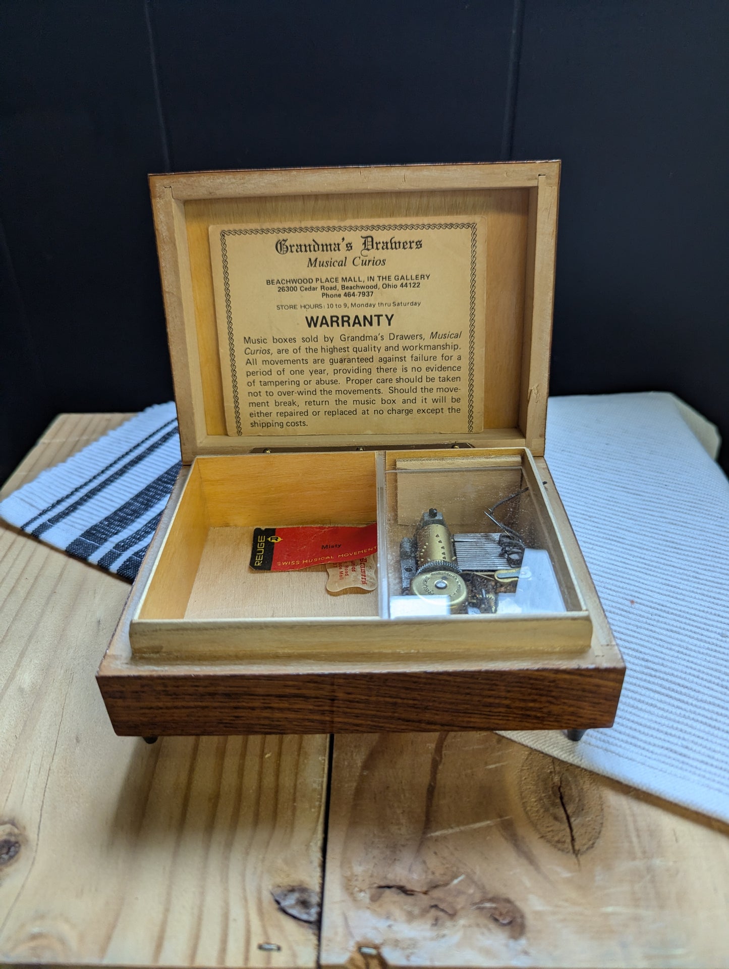 Vintage Reuge Swiss Music Box