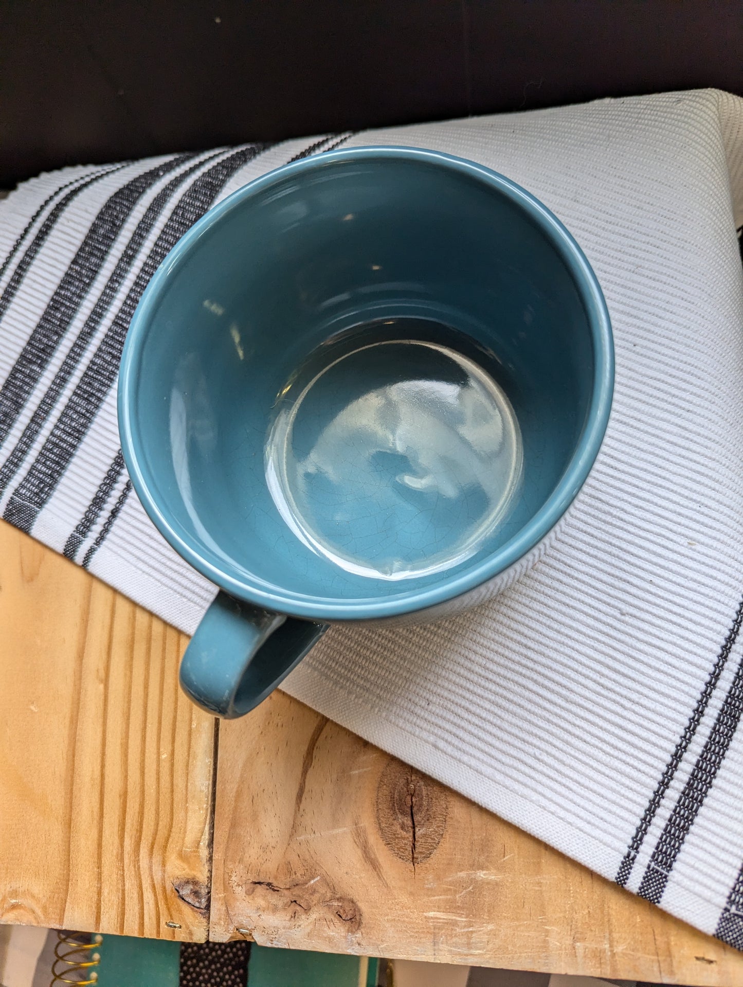 Teal Cappuccino Cup