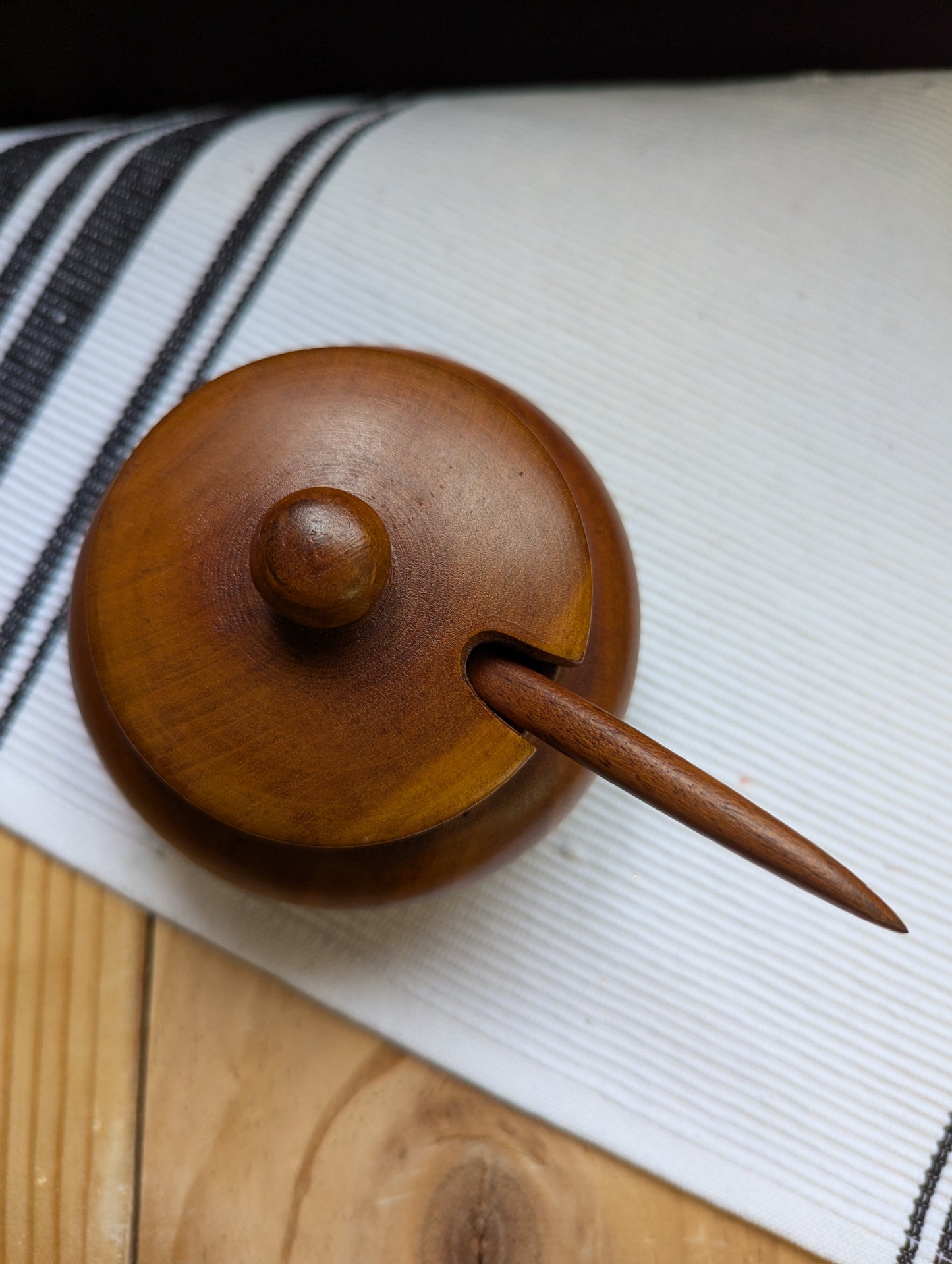 Wood Sugar/Spice Bowl