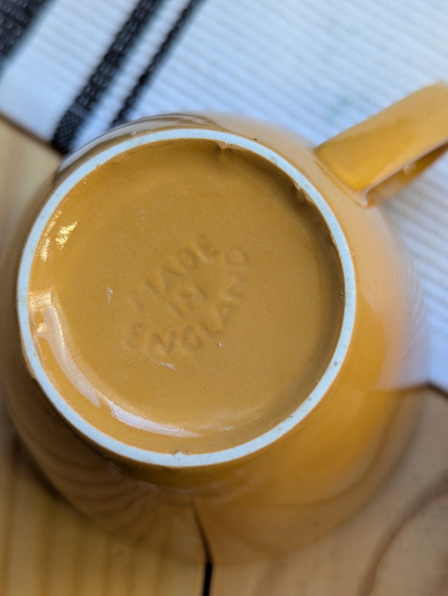 Myott's "China-Lyke" Golden Yellow Teacups
