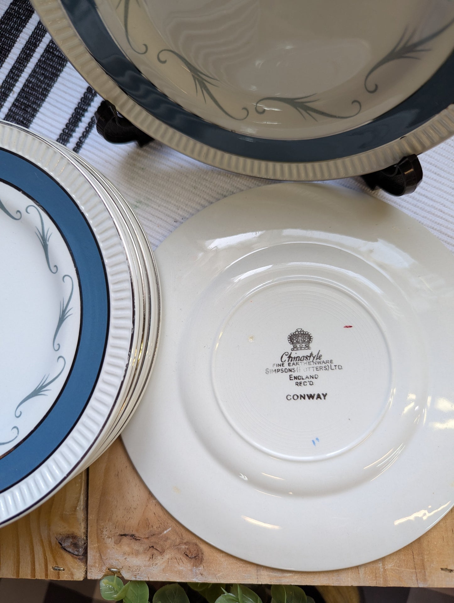 Simpson's Pottery Side Plate in Conway Pattern
