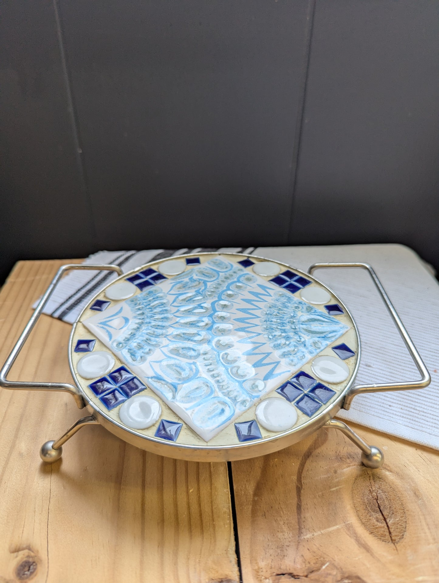Blue Tiled Trivet