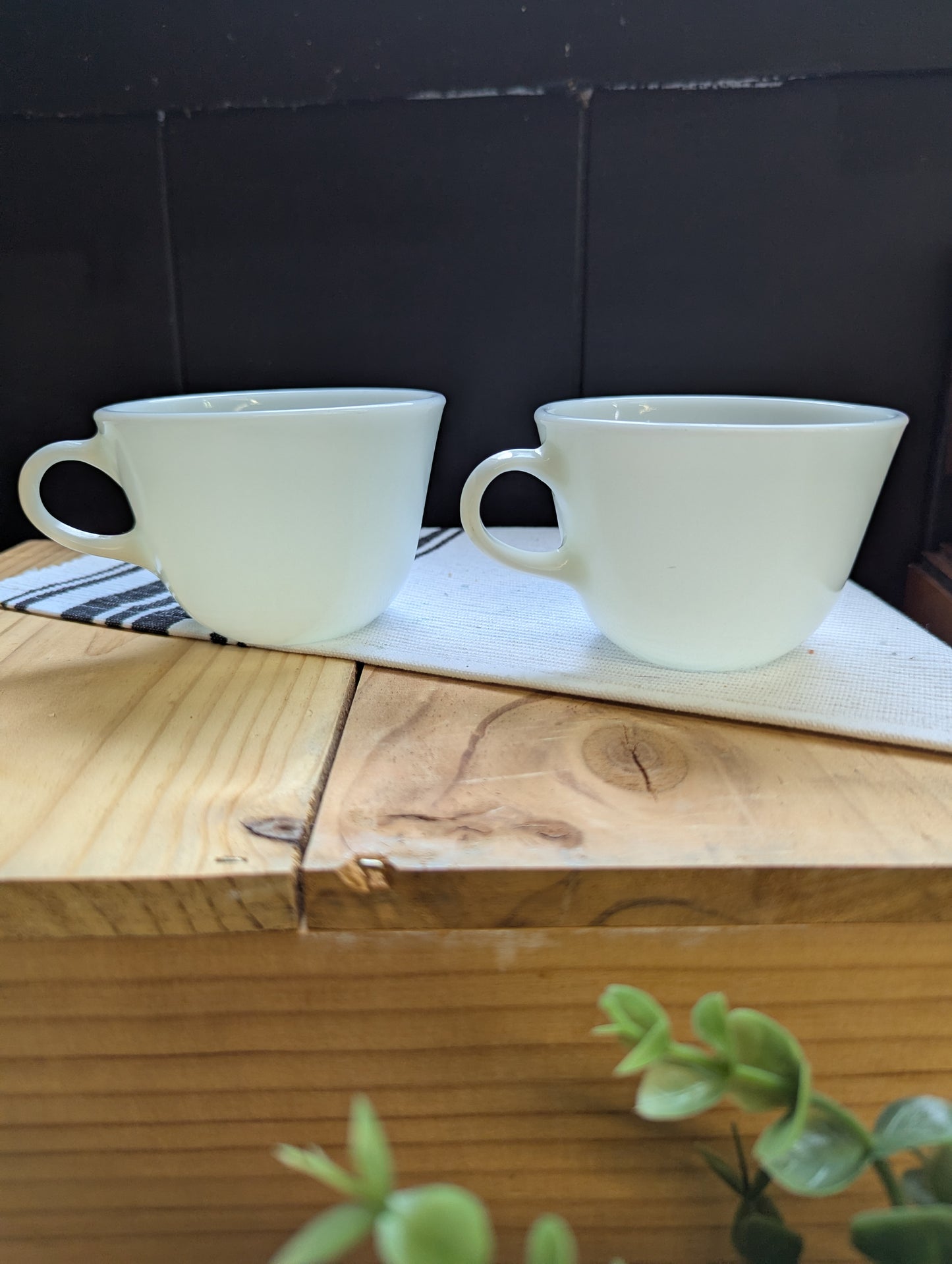 Pyrex White Opal Coffee/Teacups