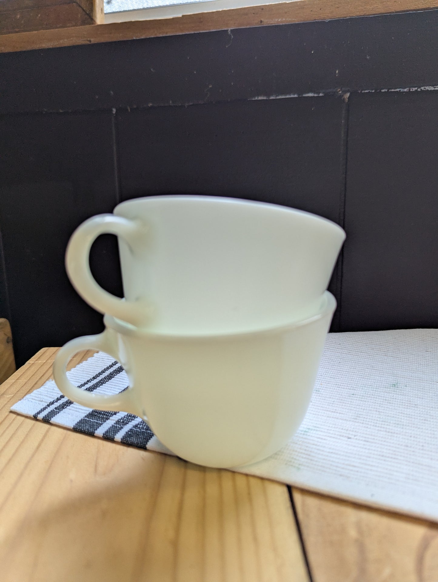 Pyrex White Opal Coffee/Teacups