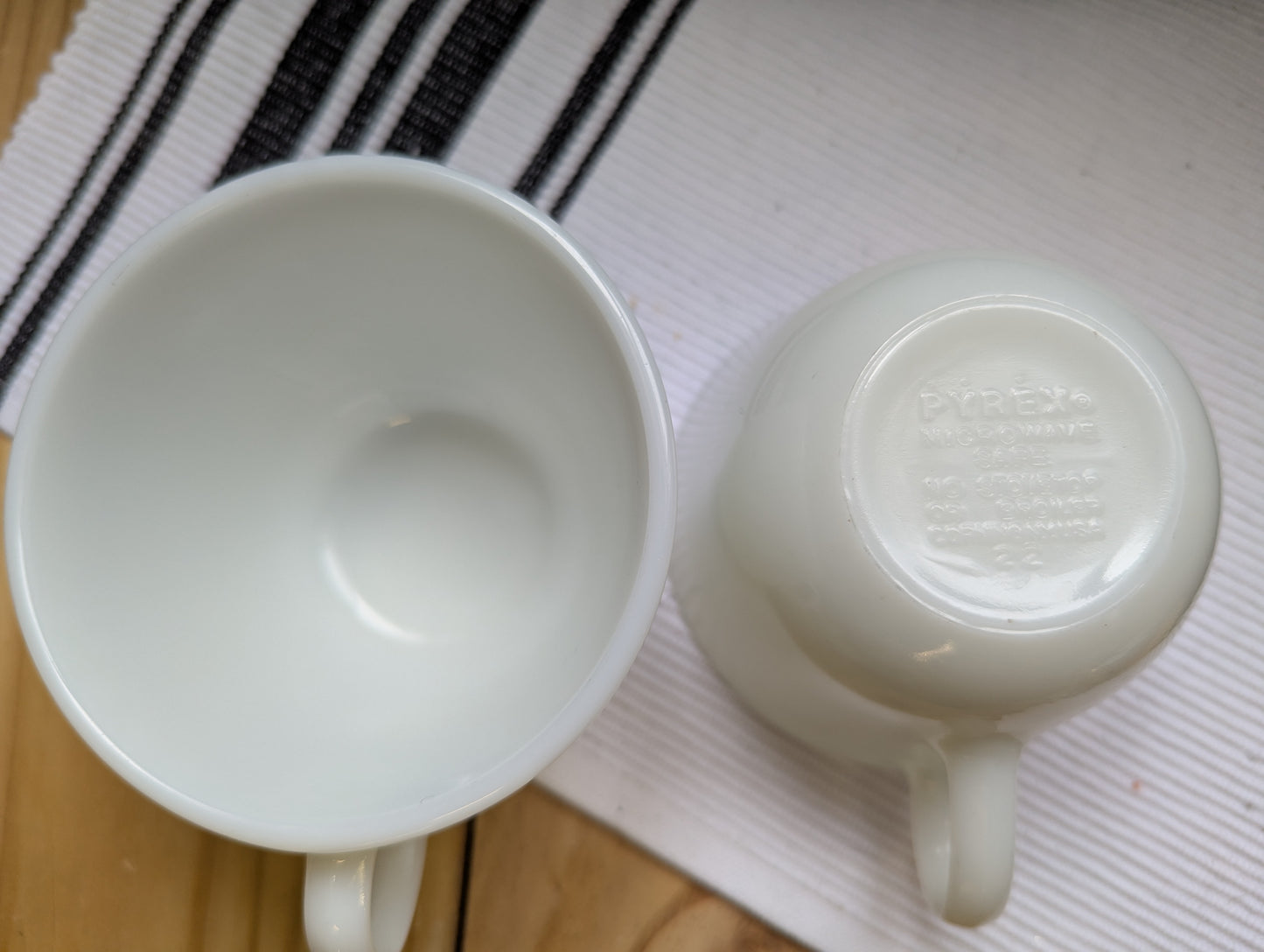 Pyrex White Opal Coffee/Teacups