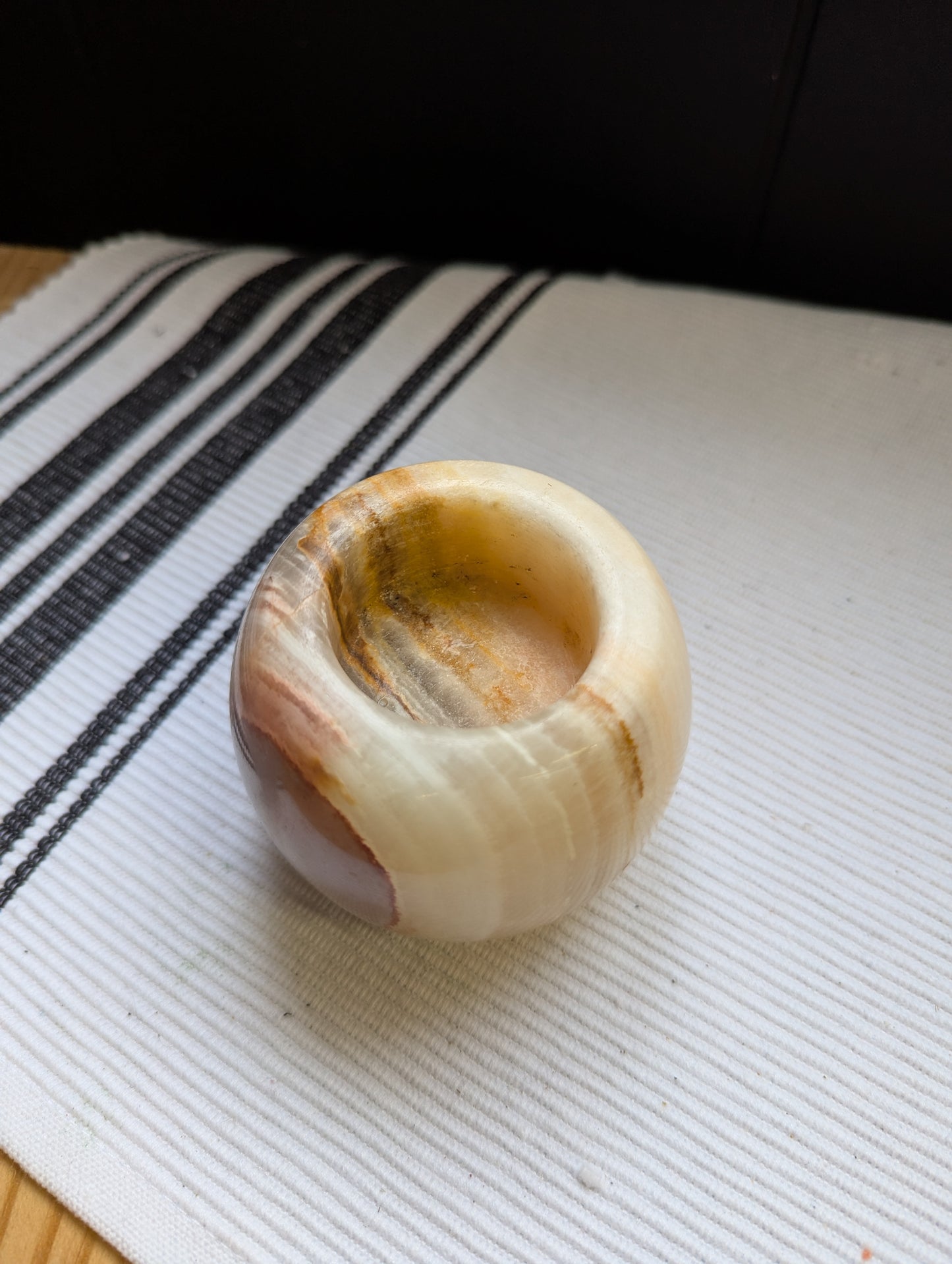 Onyx Double Sided Taper Candle Holder