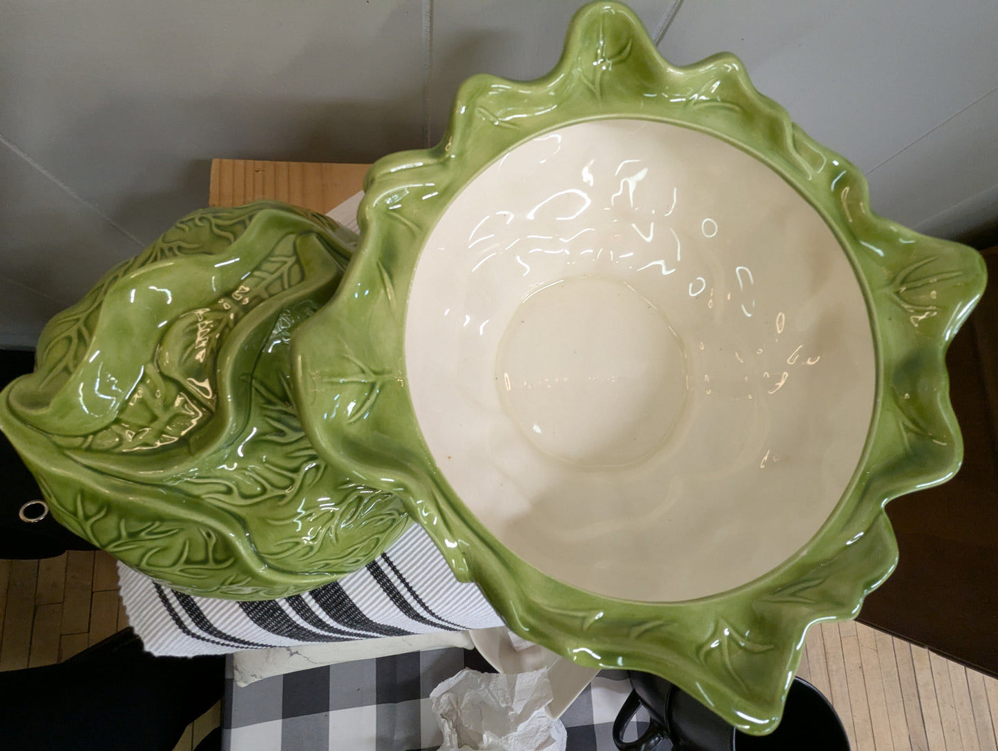 Holland Mold Majolica Cabbage Tureen