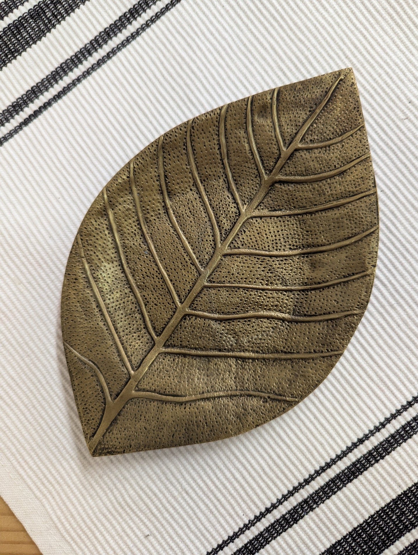 Brass Leaf Trinket Dish