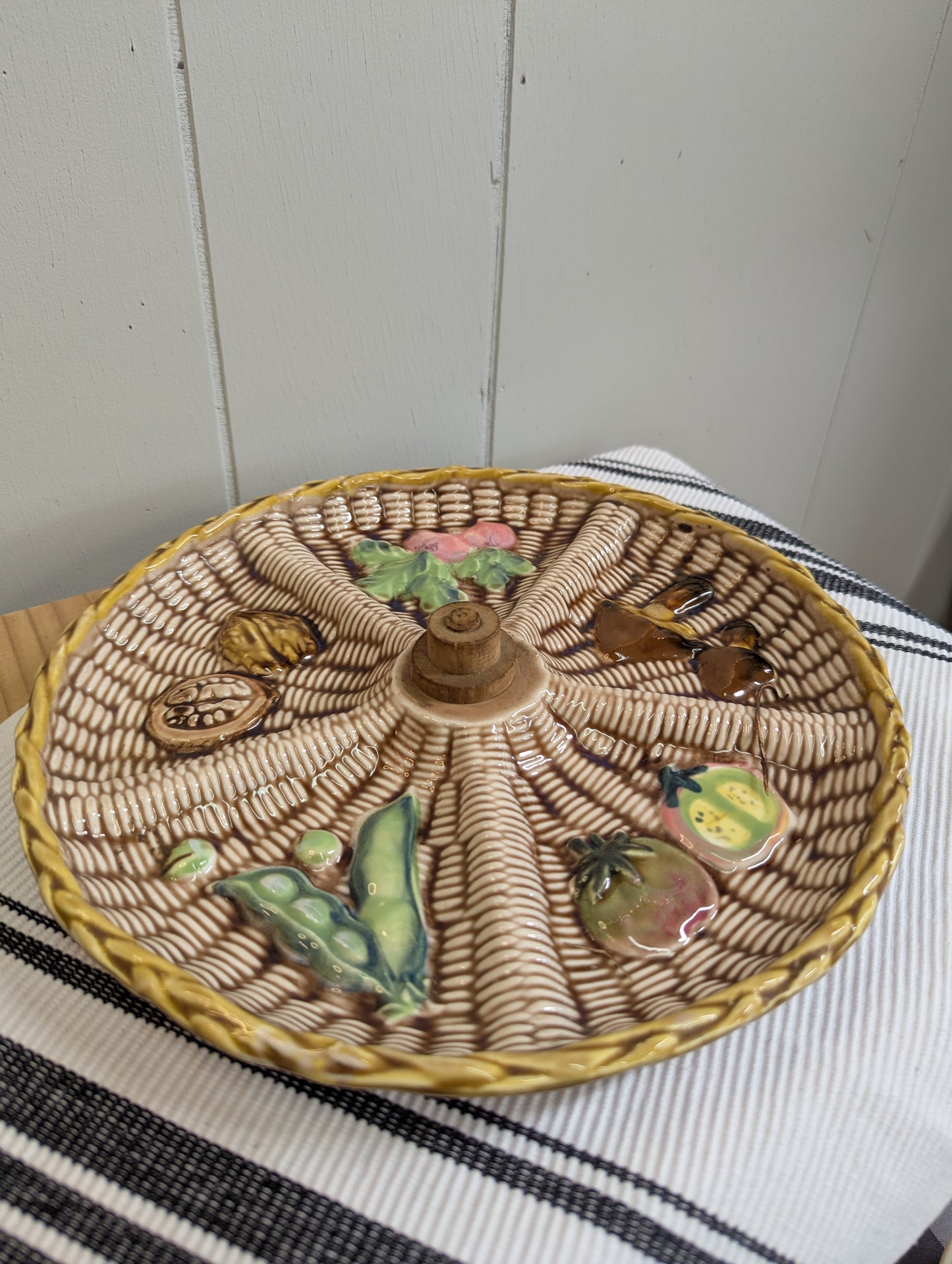 Tilso Majolica Tidbit/Relish Platter