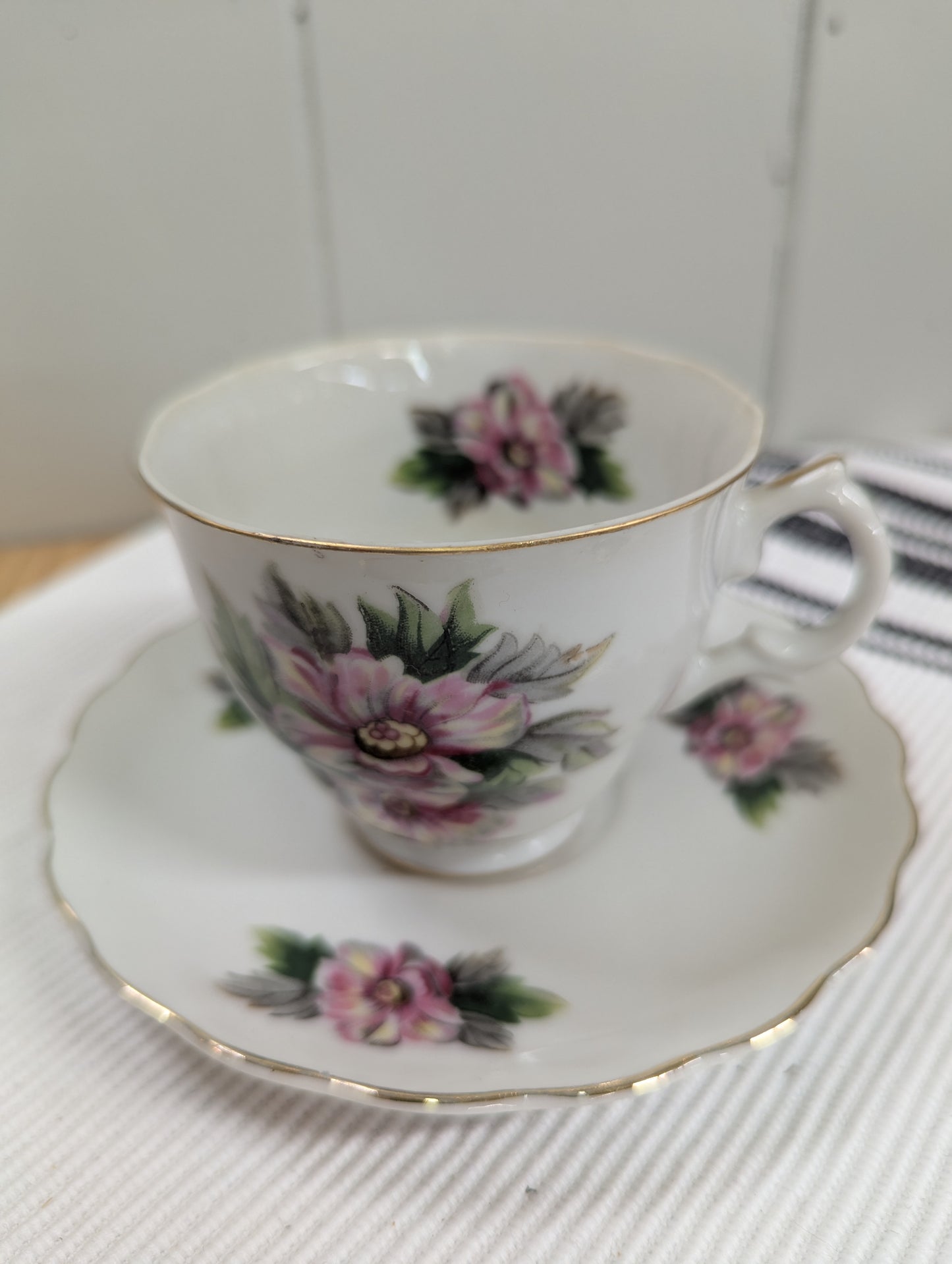 YMK Sketched Teacup and Saucer