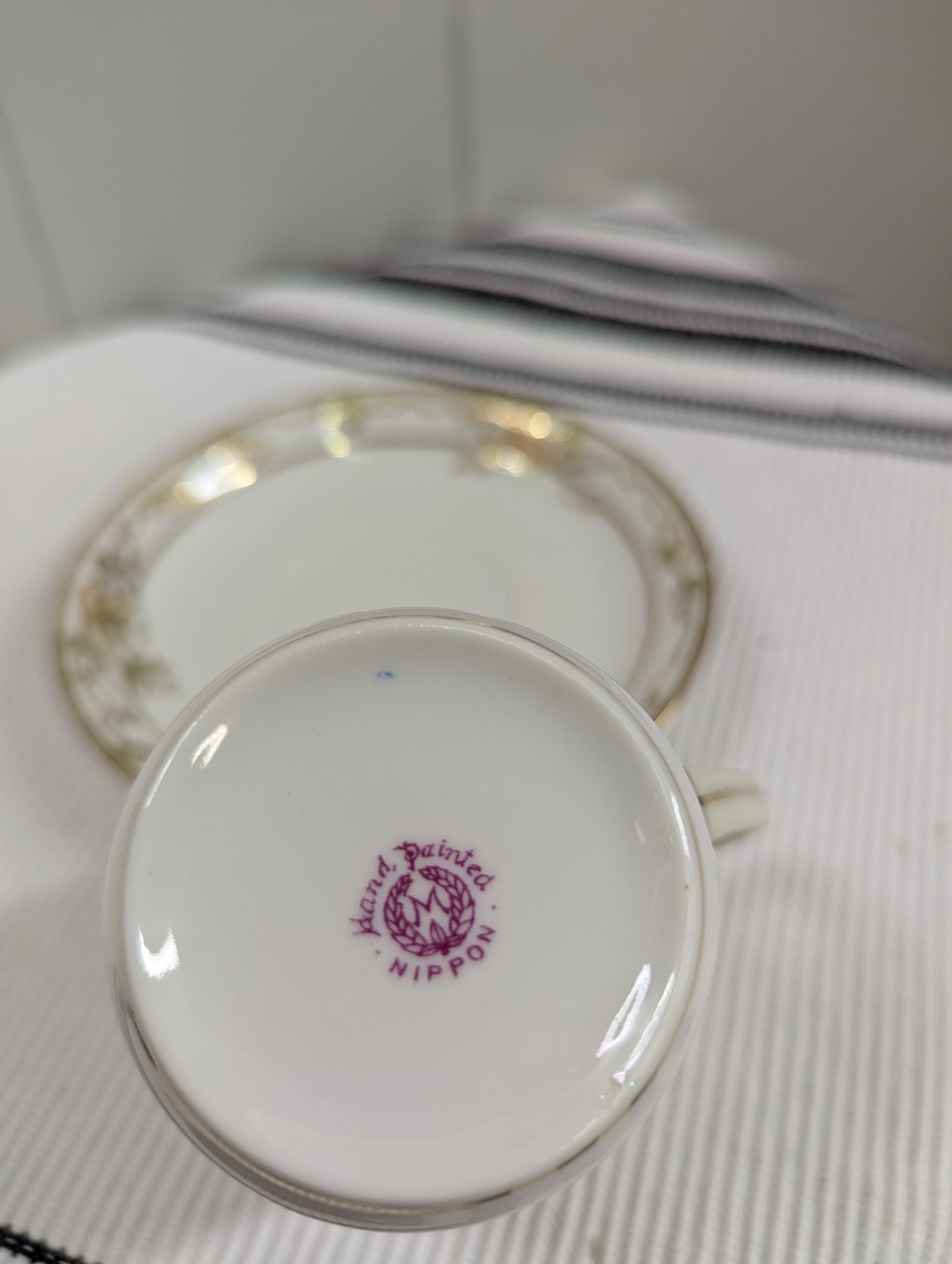 Nippon Morimura Chocolate/Demitasse Cup and Saucer