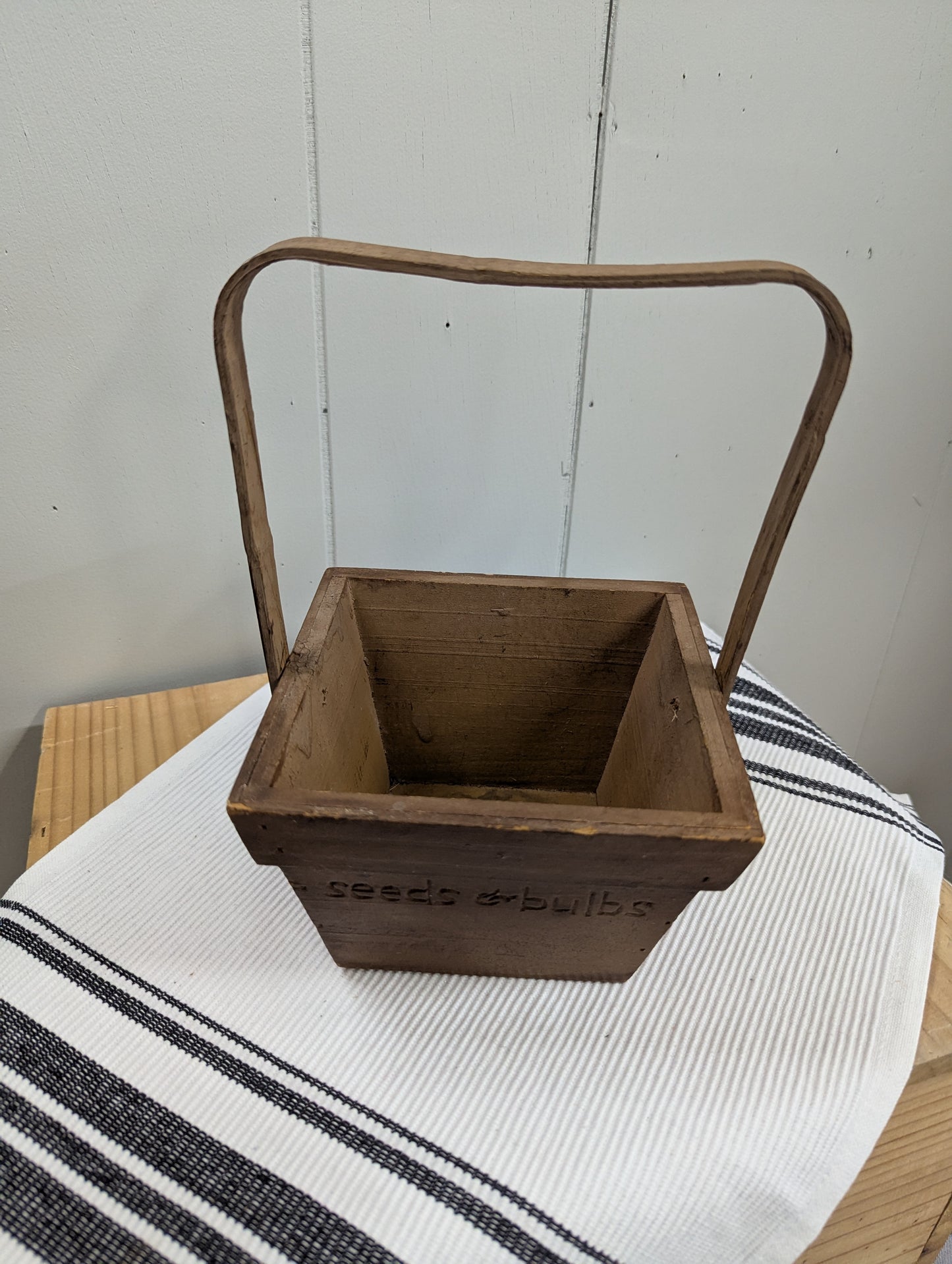 Small Wooden Seed Basket