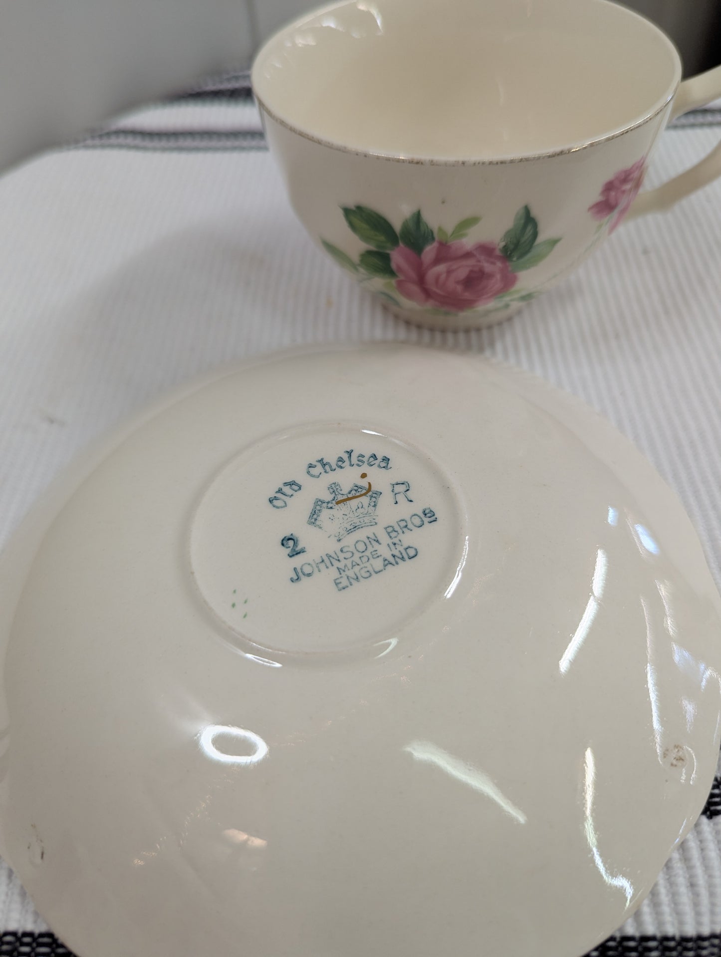 Johnson Bros Old Chelsea Teacup and Saucer