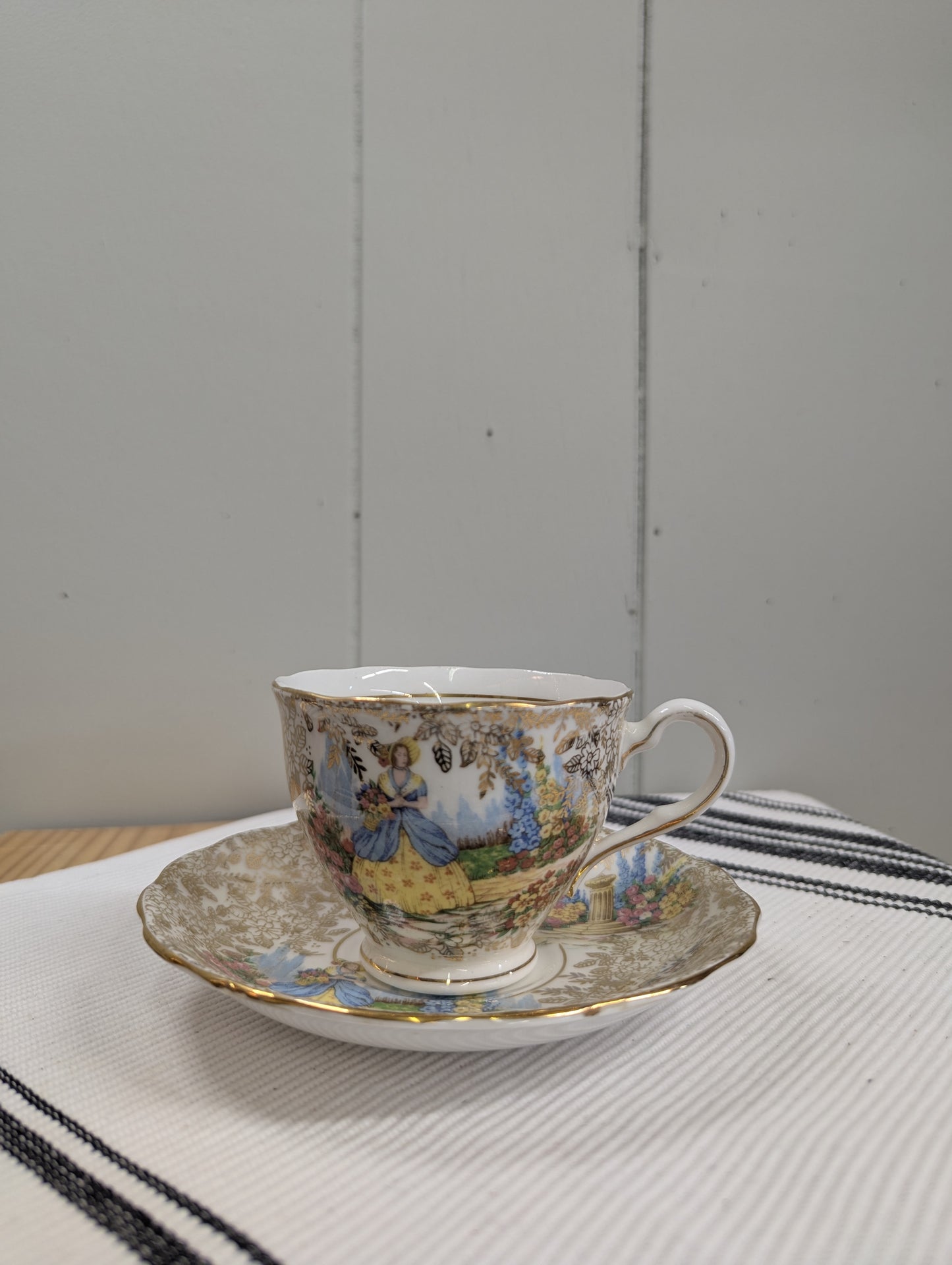 Coclough Lady in the Garden Teacup and Saucer