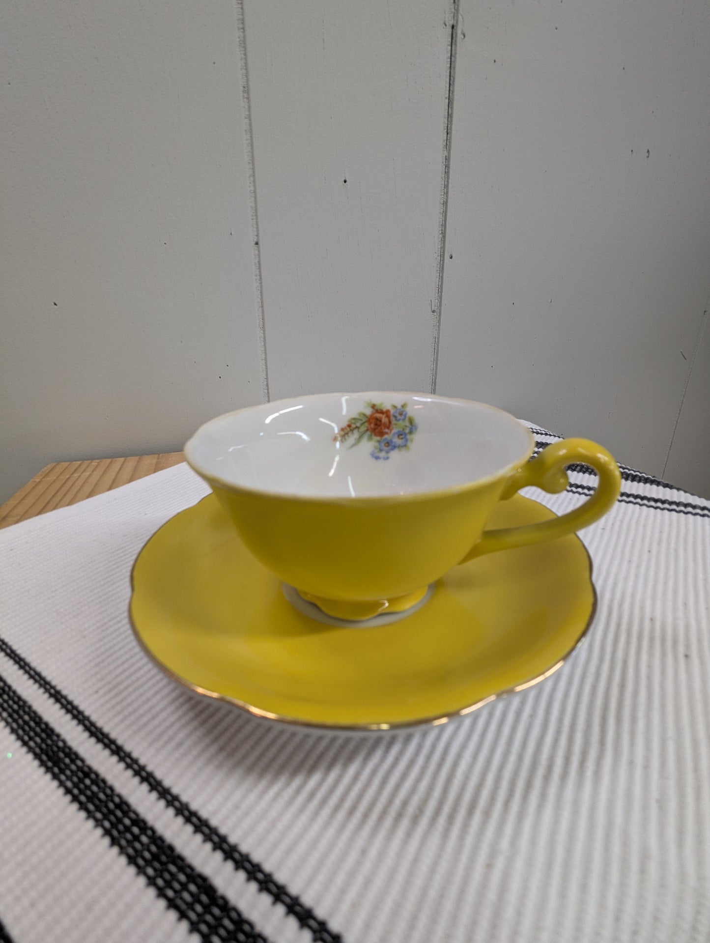 Castle China Teacup and Saucer