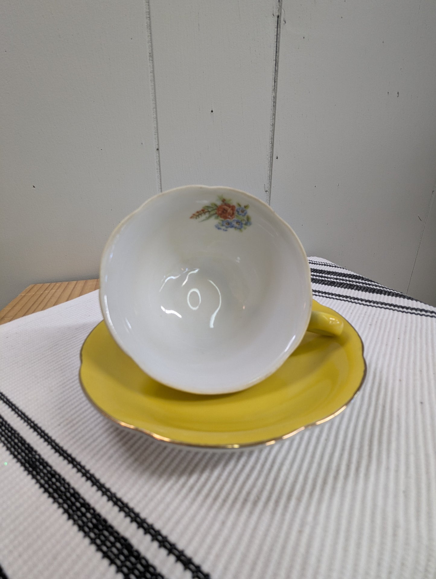 Castle China Teacup and Saucer
