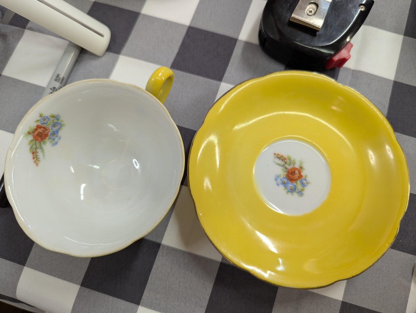 Castle China Teacup and Saucer