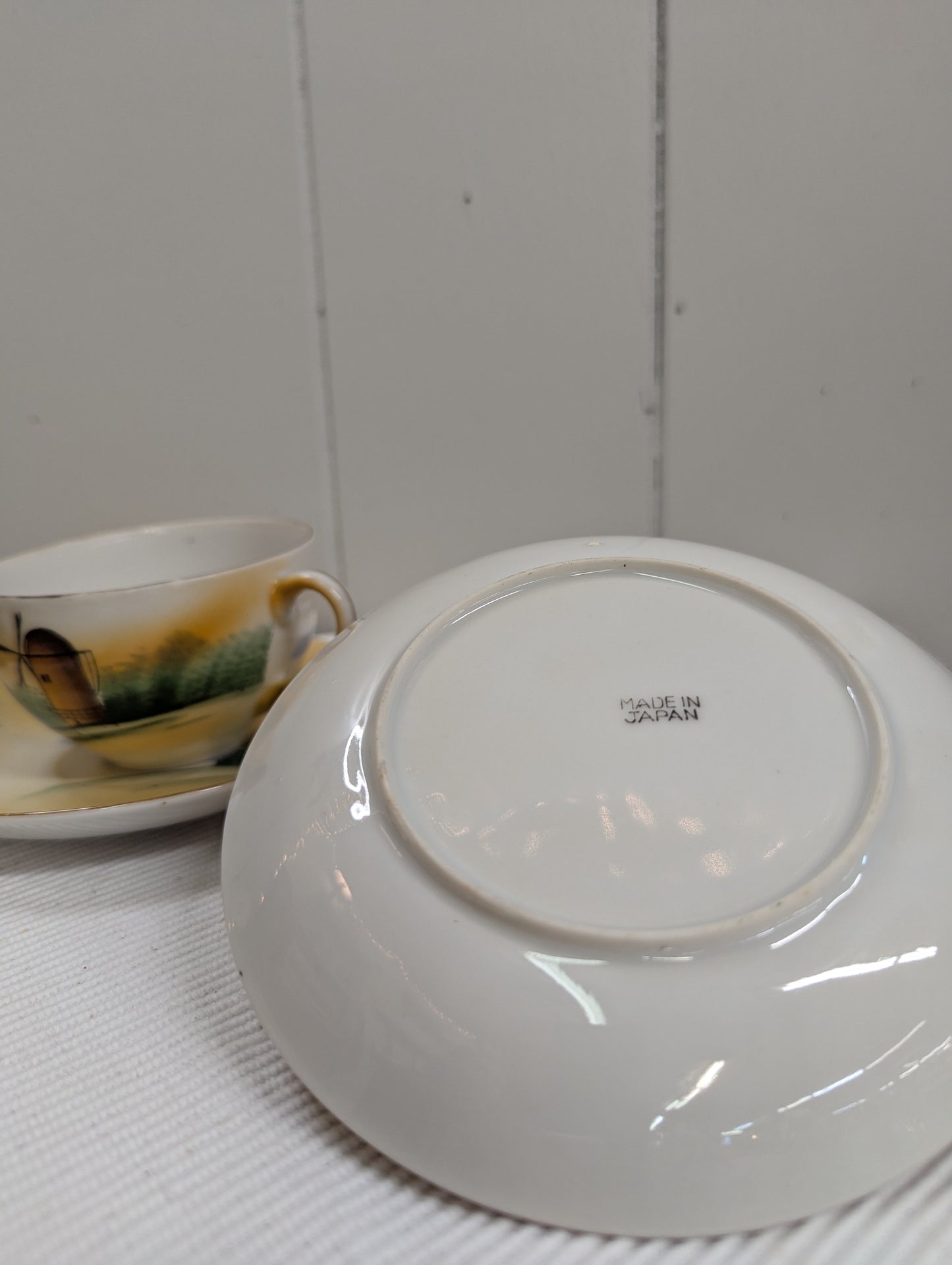 Windmill Teacups and Saucers
