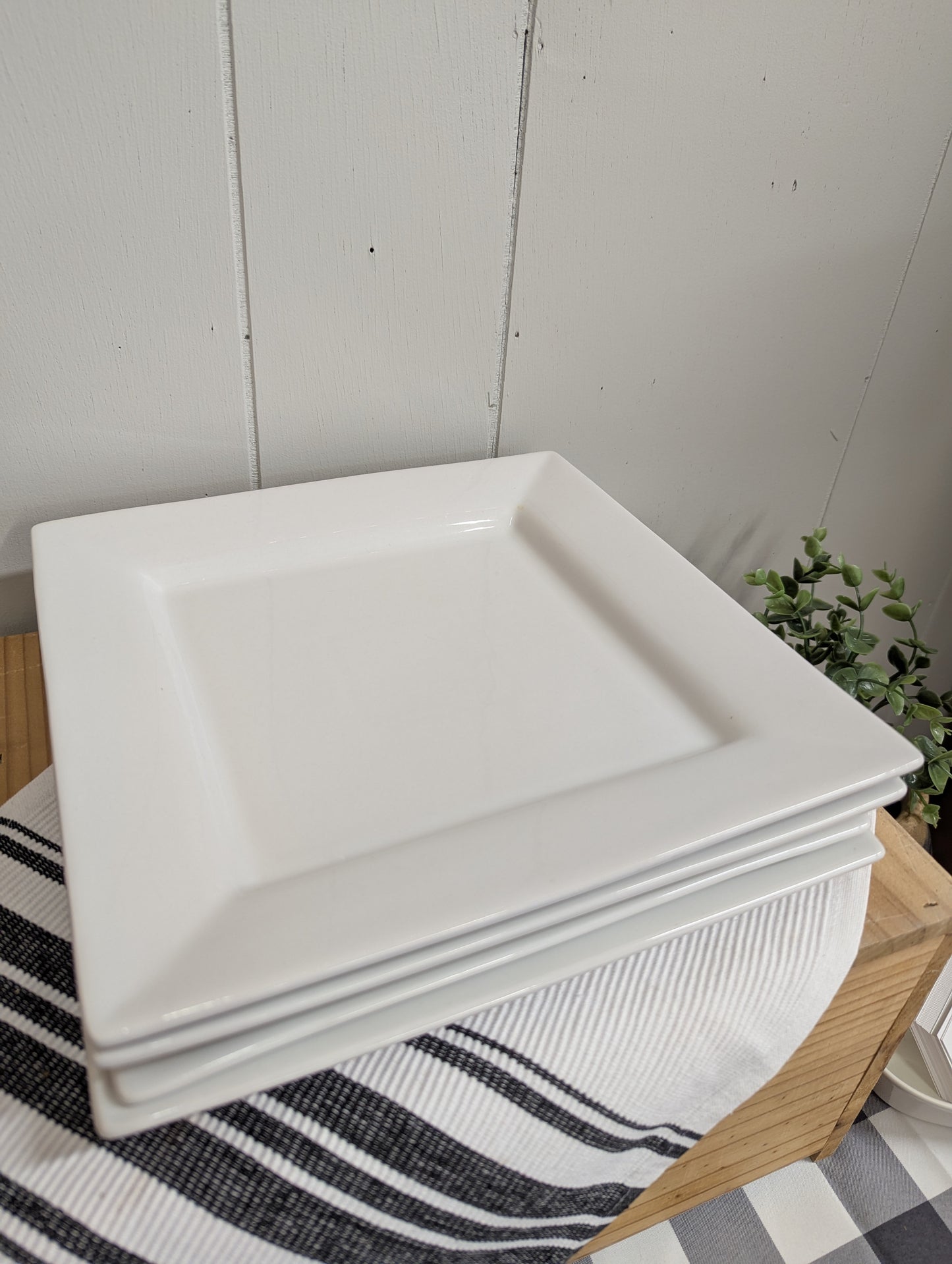Square White Plates