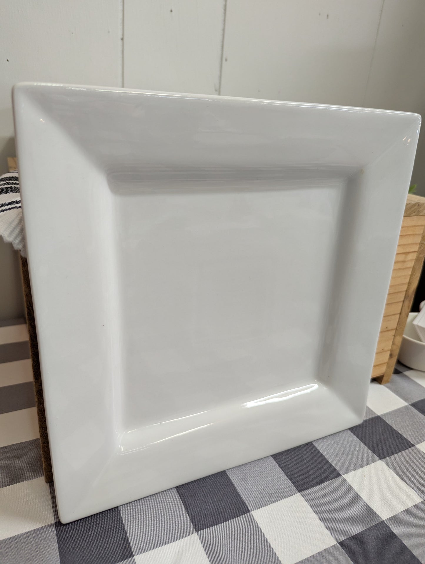 Square White Plates
