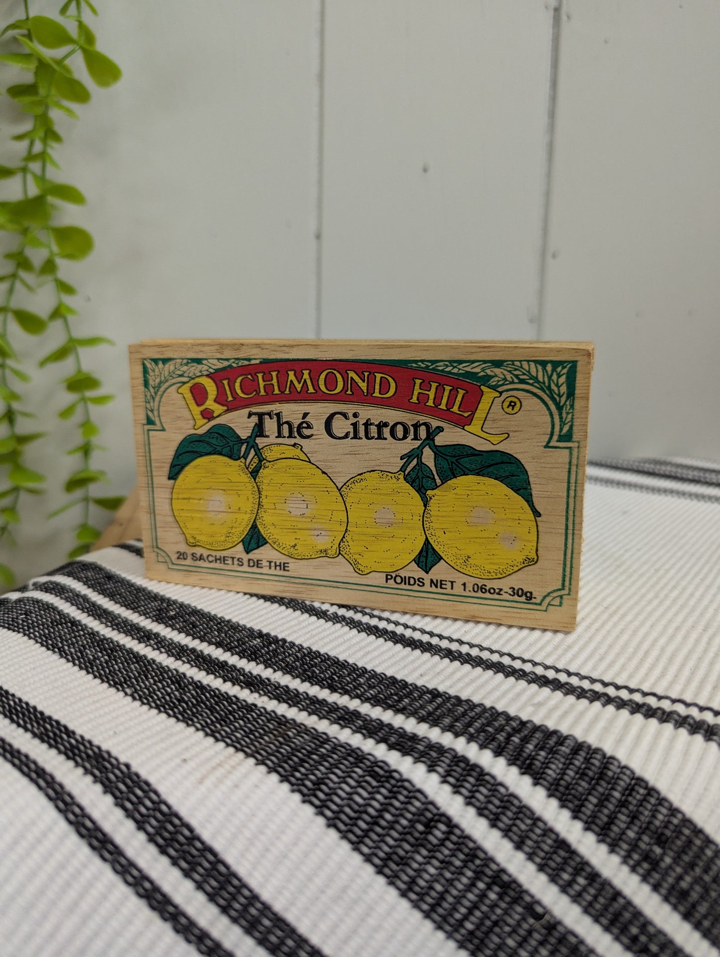 Wood Lemon Tea Box