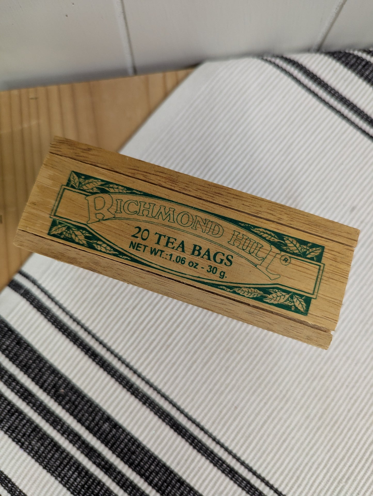Wood Lemon Tea Box
