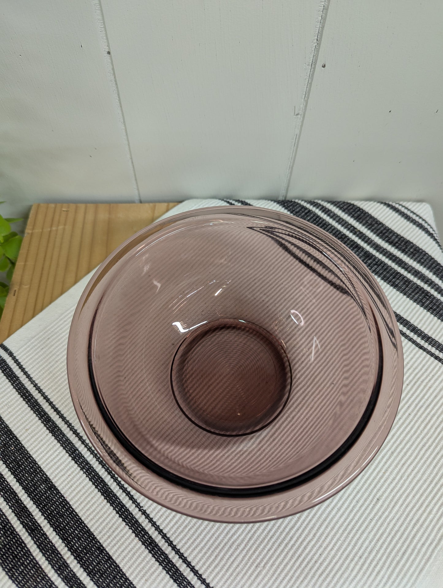 Cranberry Pyrex Bowl