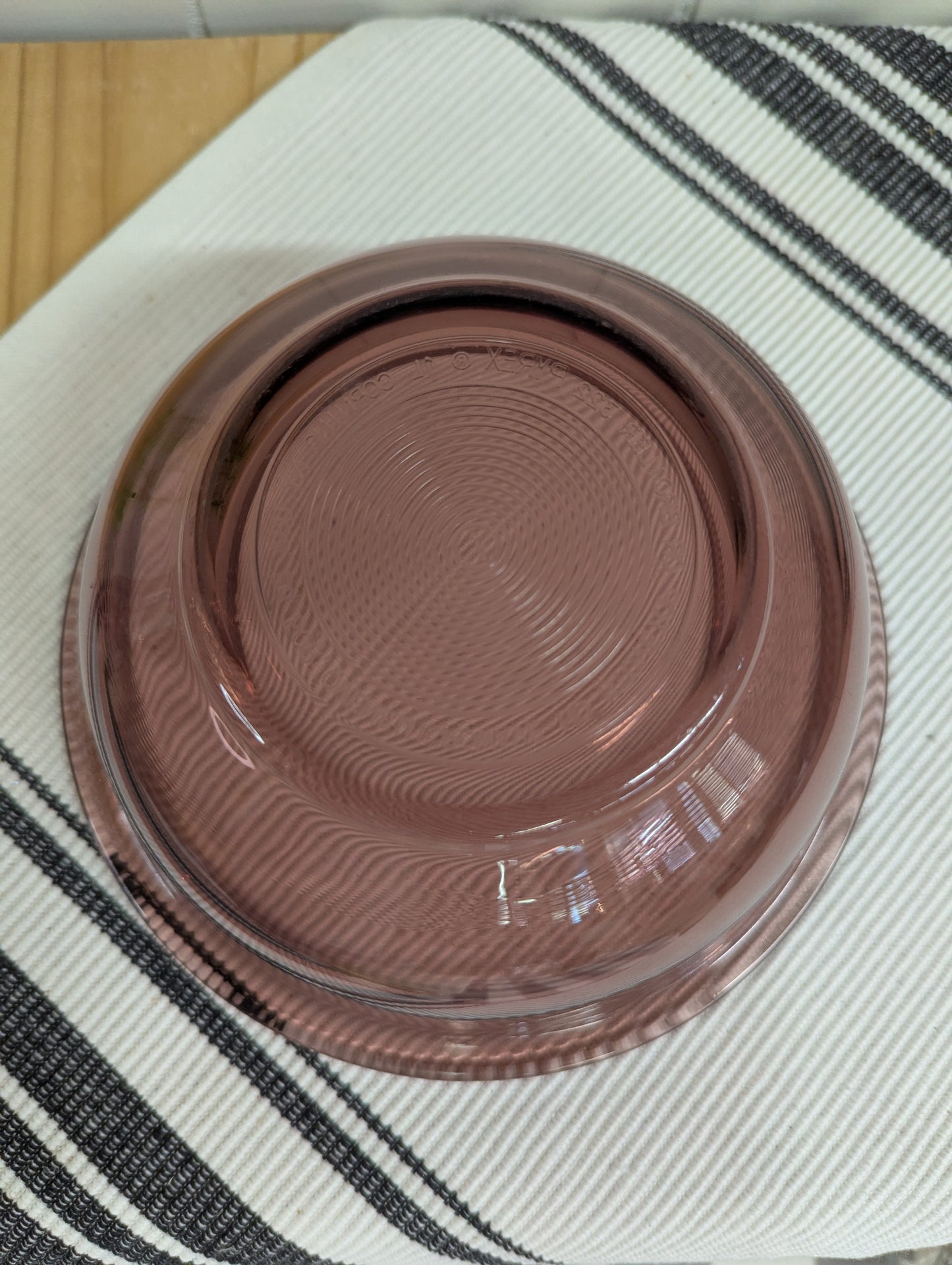 Cranberry Pyrex Bowl