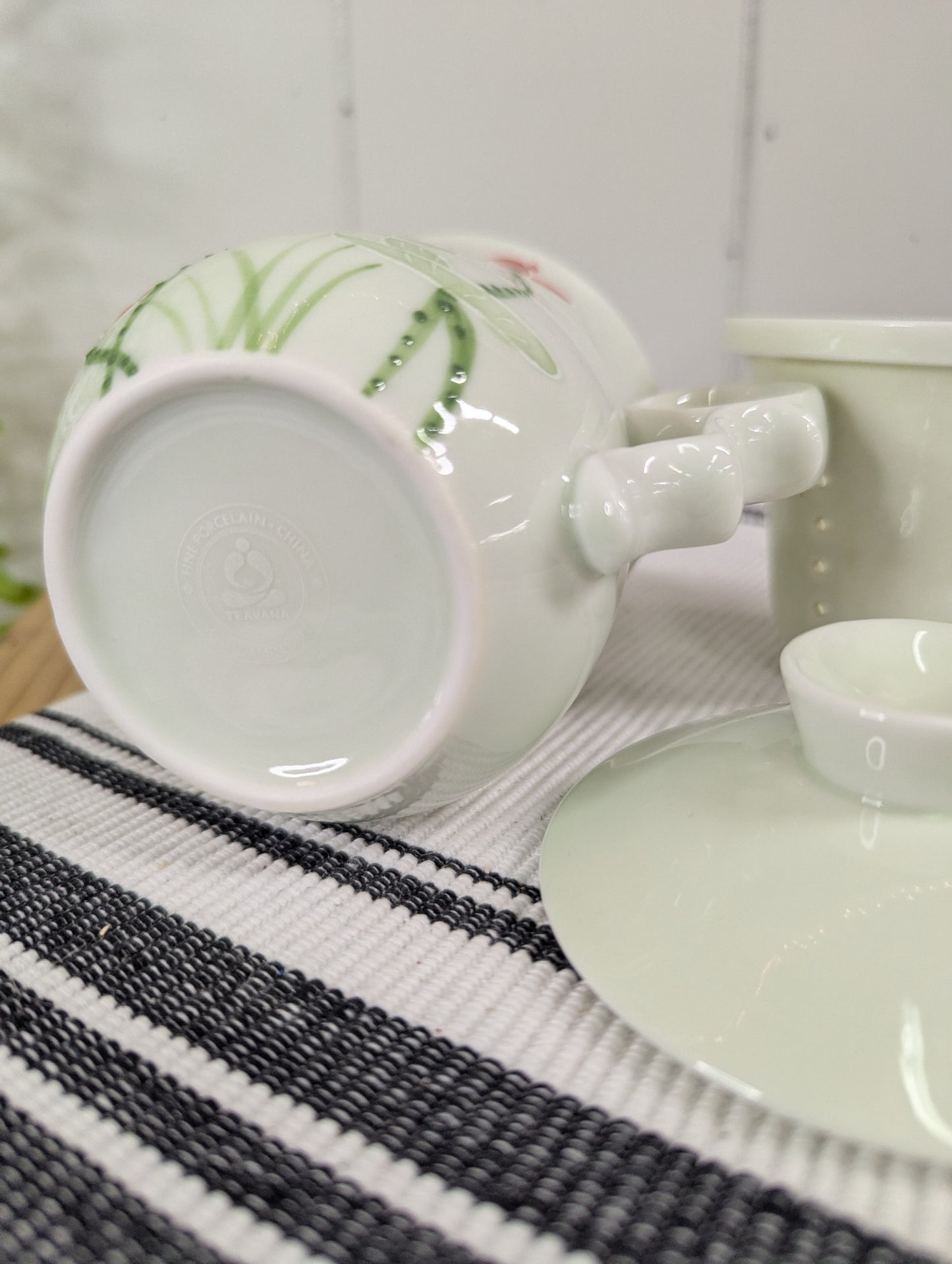 Teavana Ceramic Cup Strainer and Lid