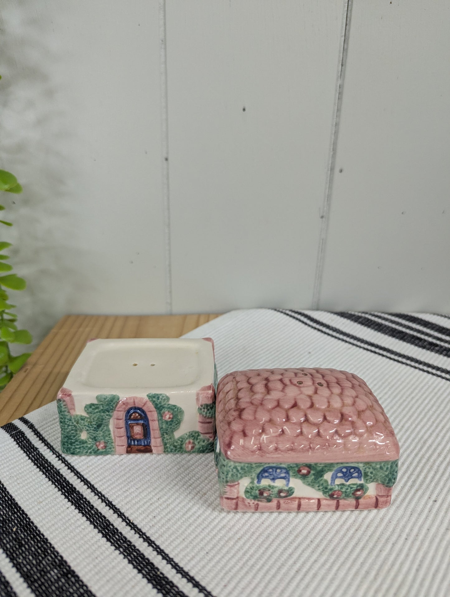 Avon Pink Cottage Salt and Pepper Shaker