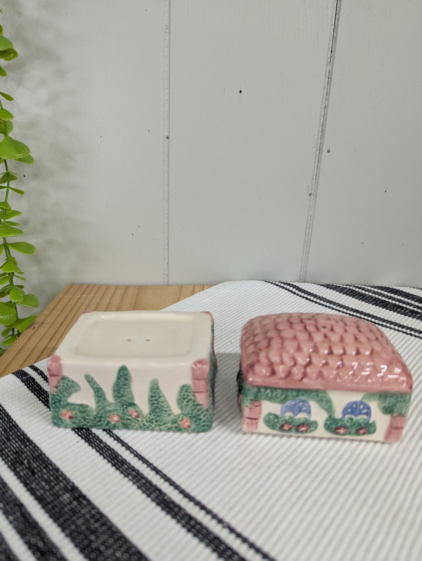 Avon Pink Cottage Salt and Pepper Shaker