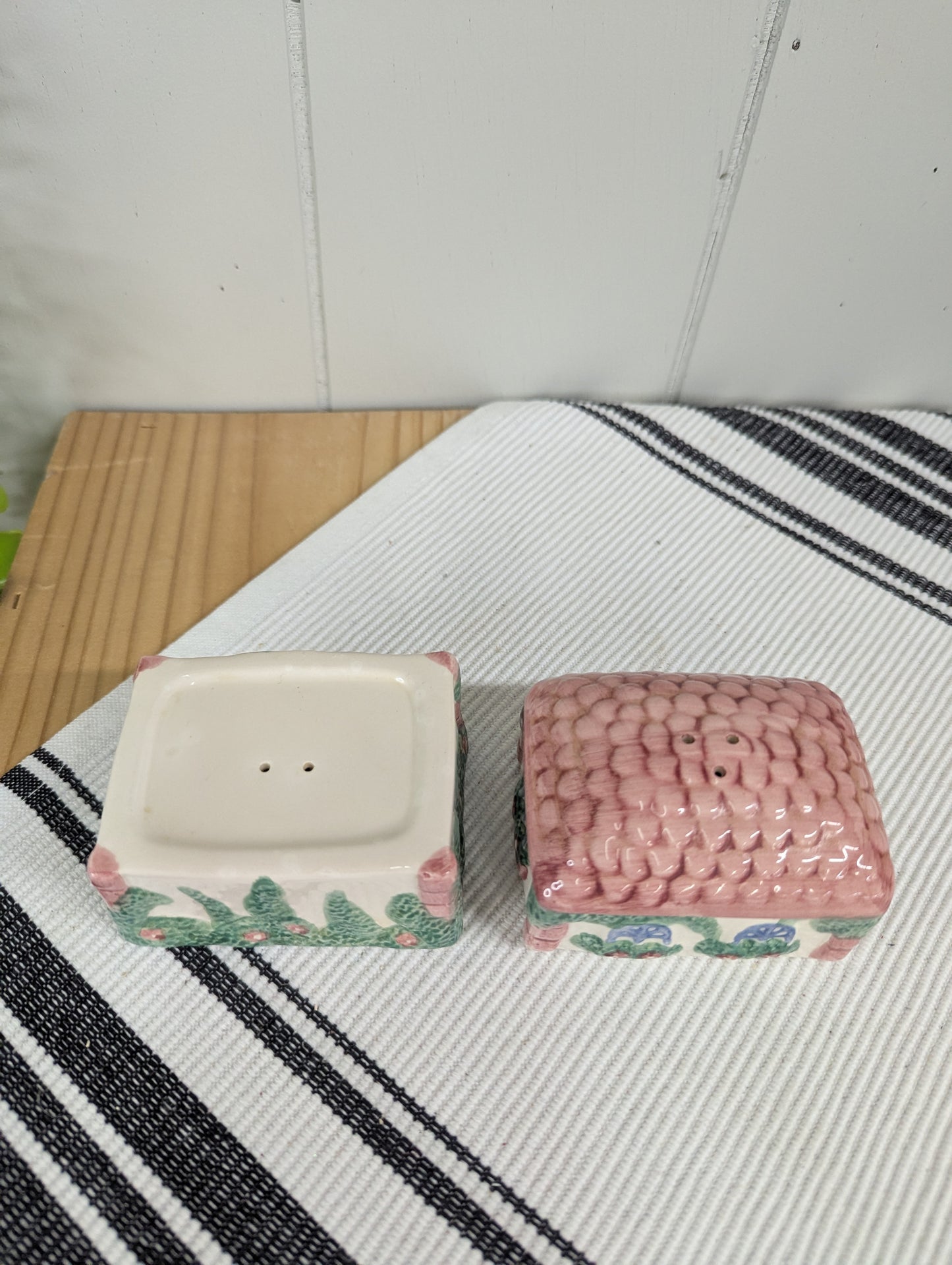 Avon Pink Cottage Salt and Pepper Shaker