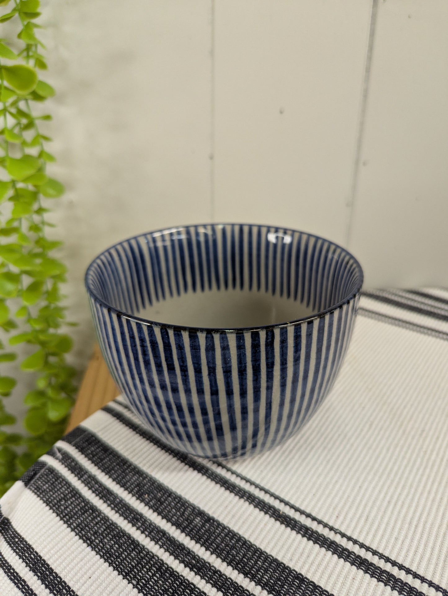 Striped Earthenware Bowl