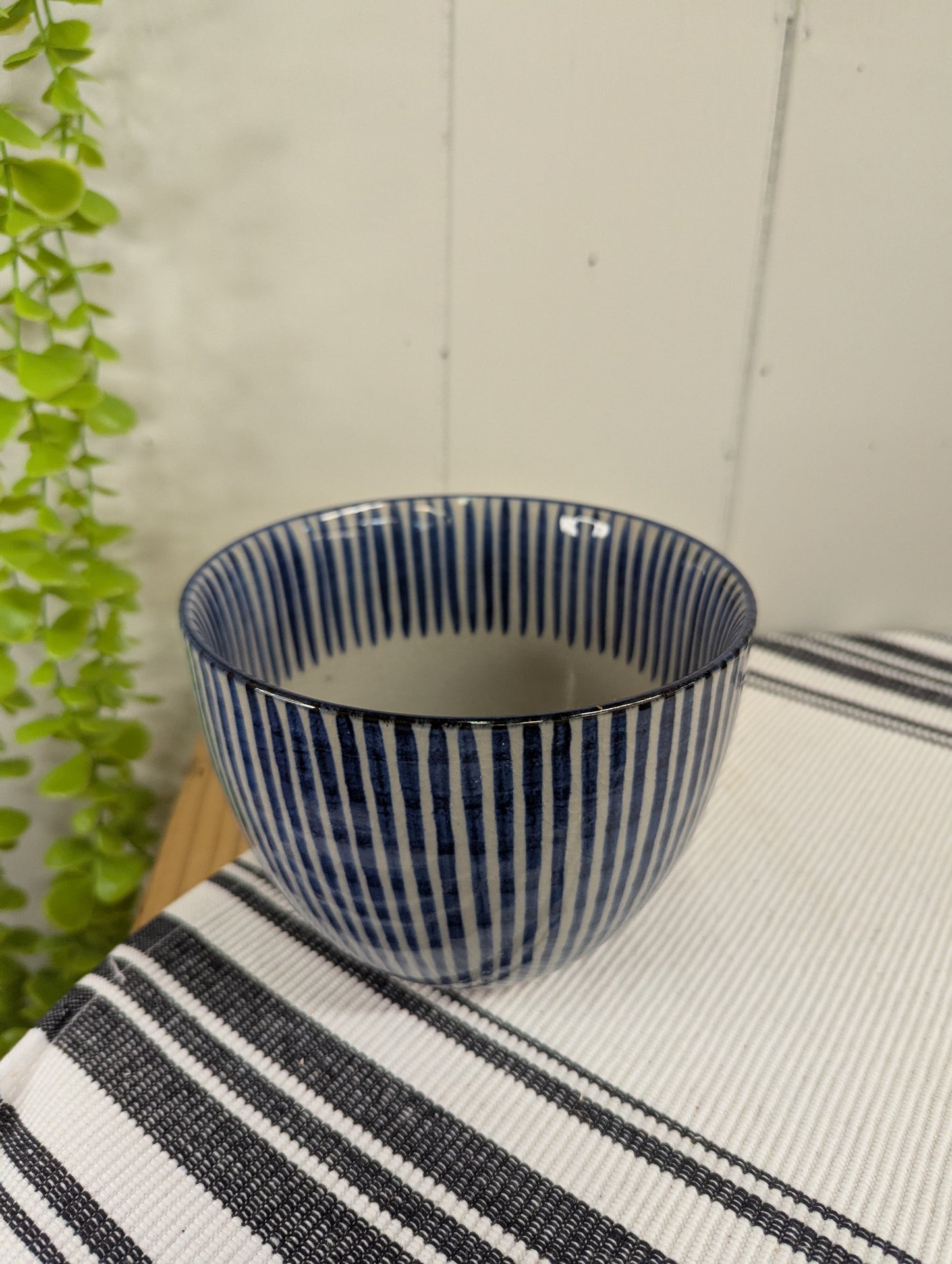 Striped Earthenware Bowl