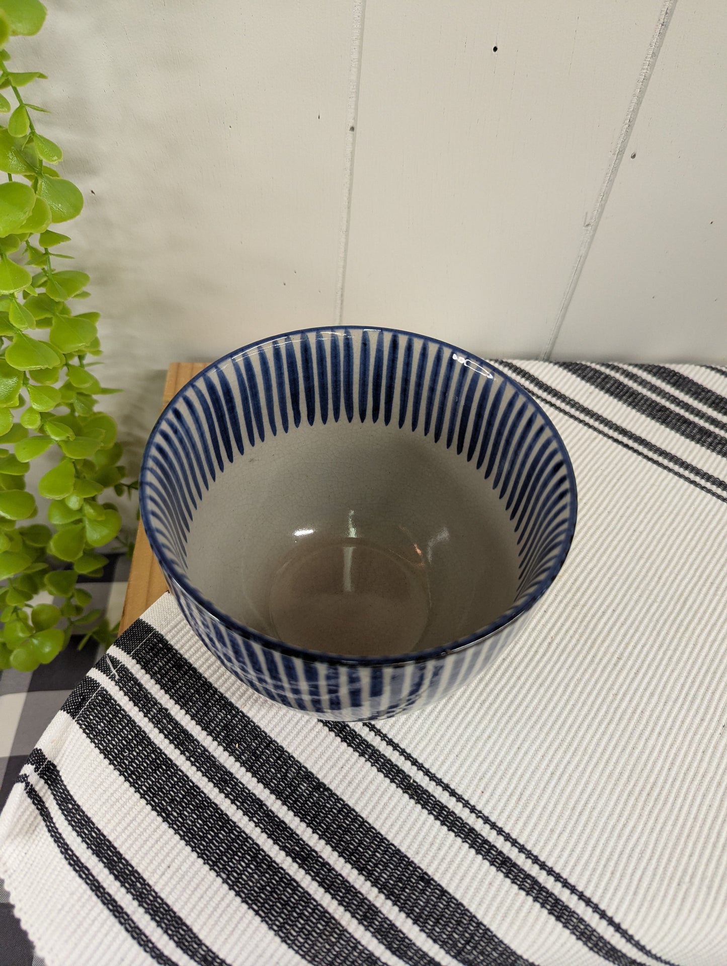 Striped Earthenware Bowl