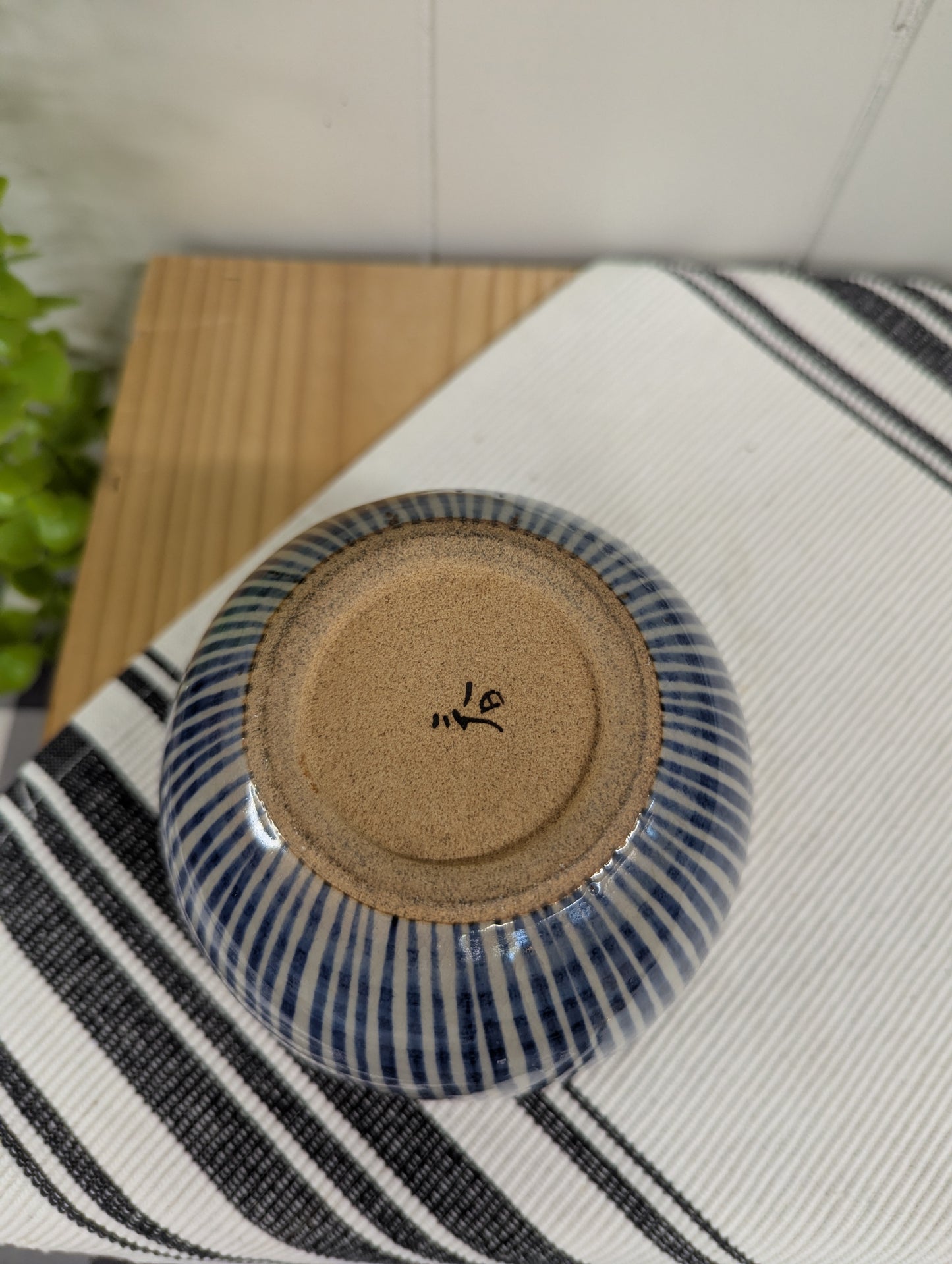 Striped Earthenware Bowl