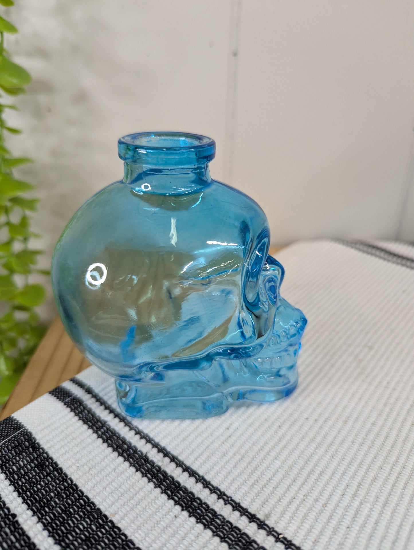 Blue Skull Vase