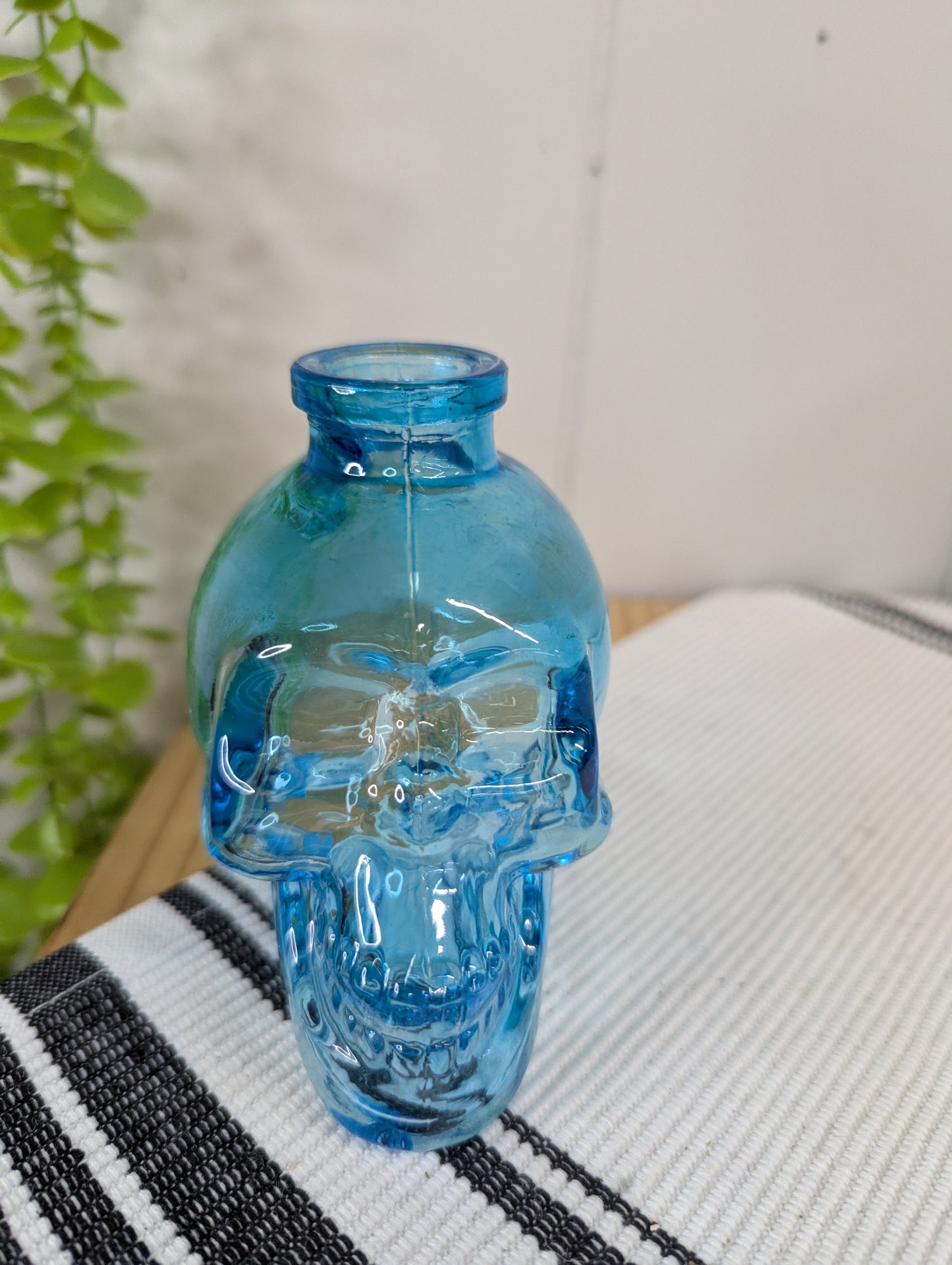 Blue Skull Vase