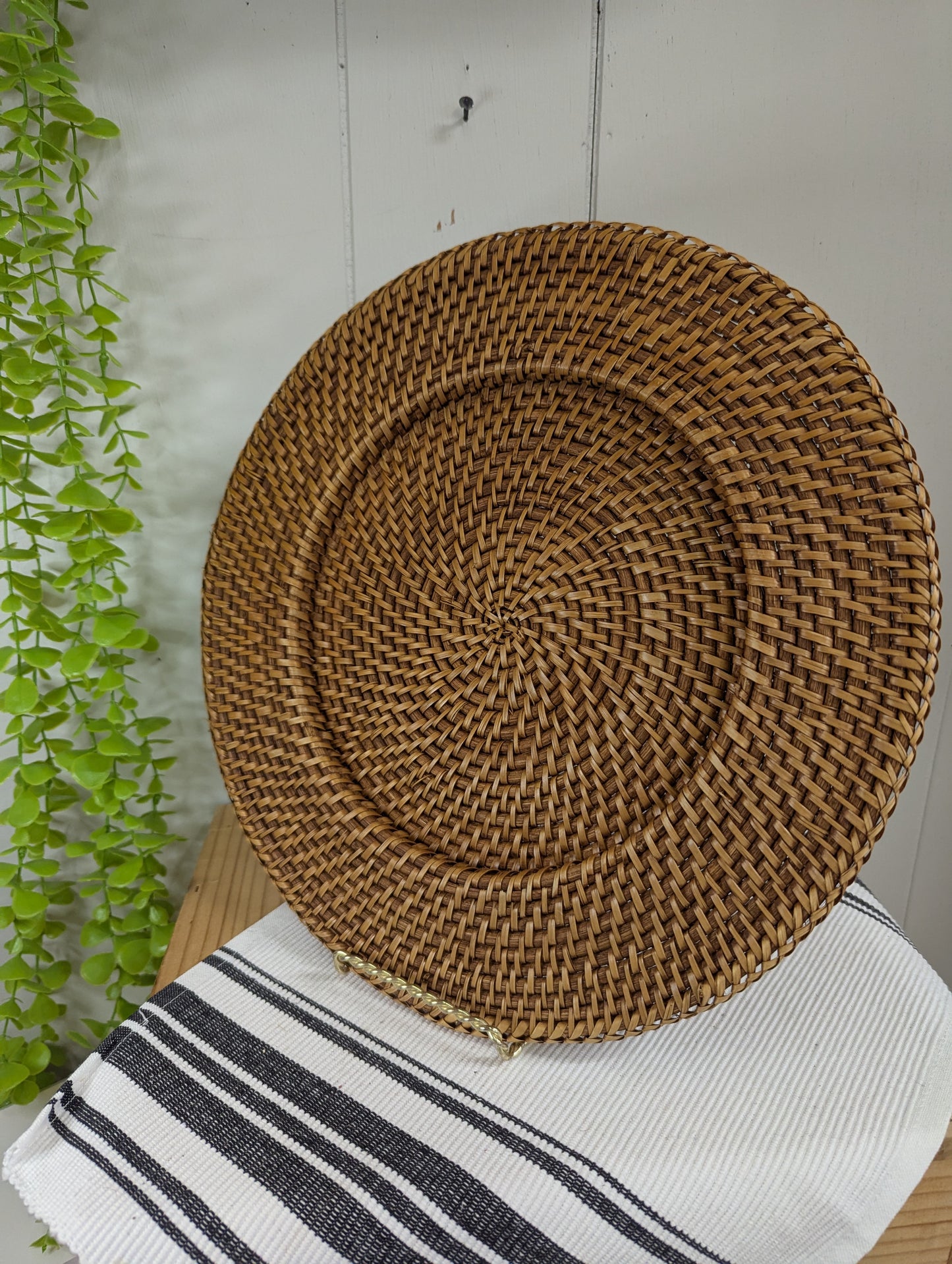 Set of Four Woven Charger Plates