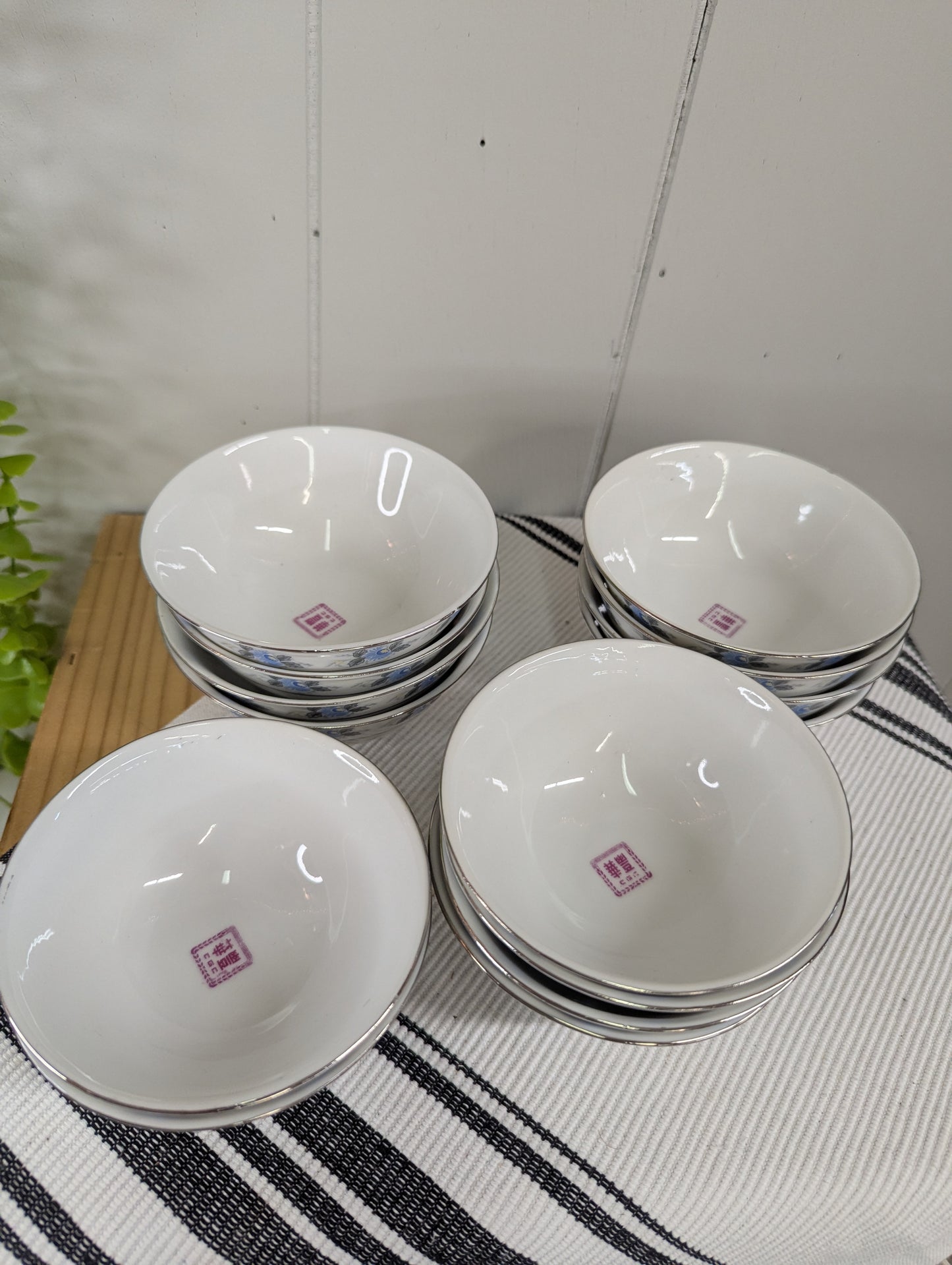 Pair of Asian Rice Bowls