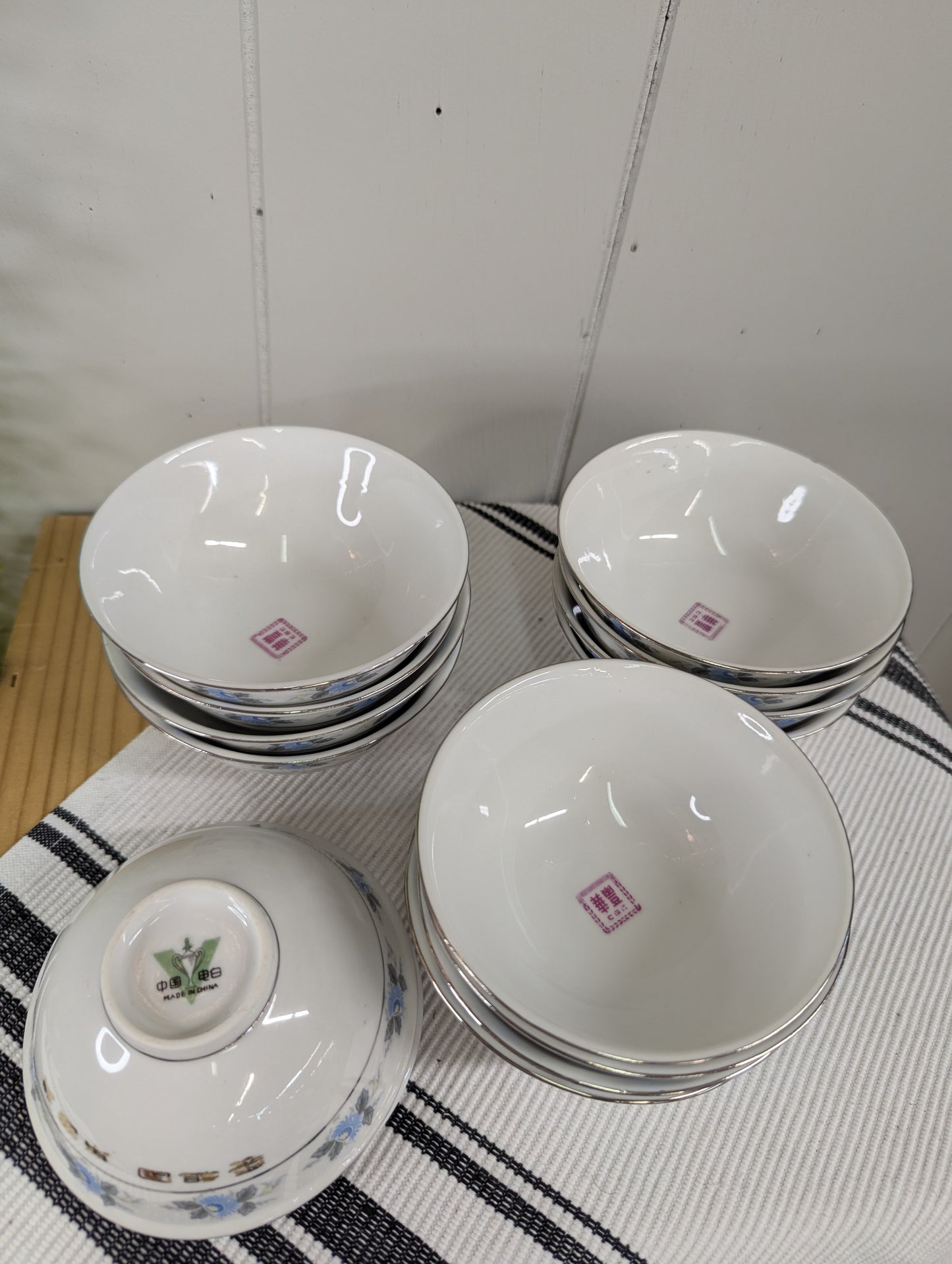 Pair of Asian Rice Bowls
