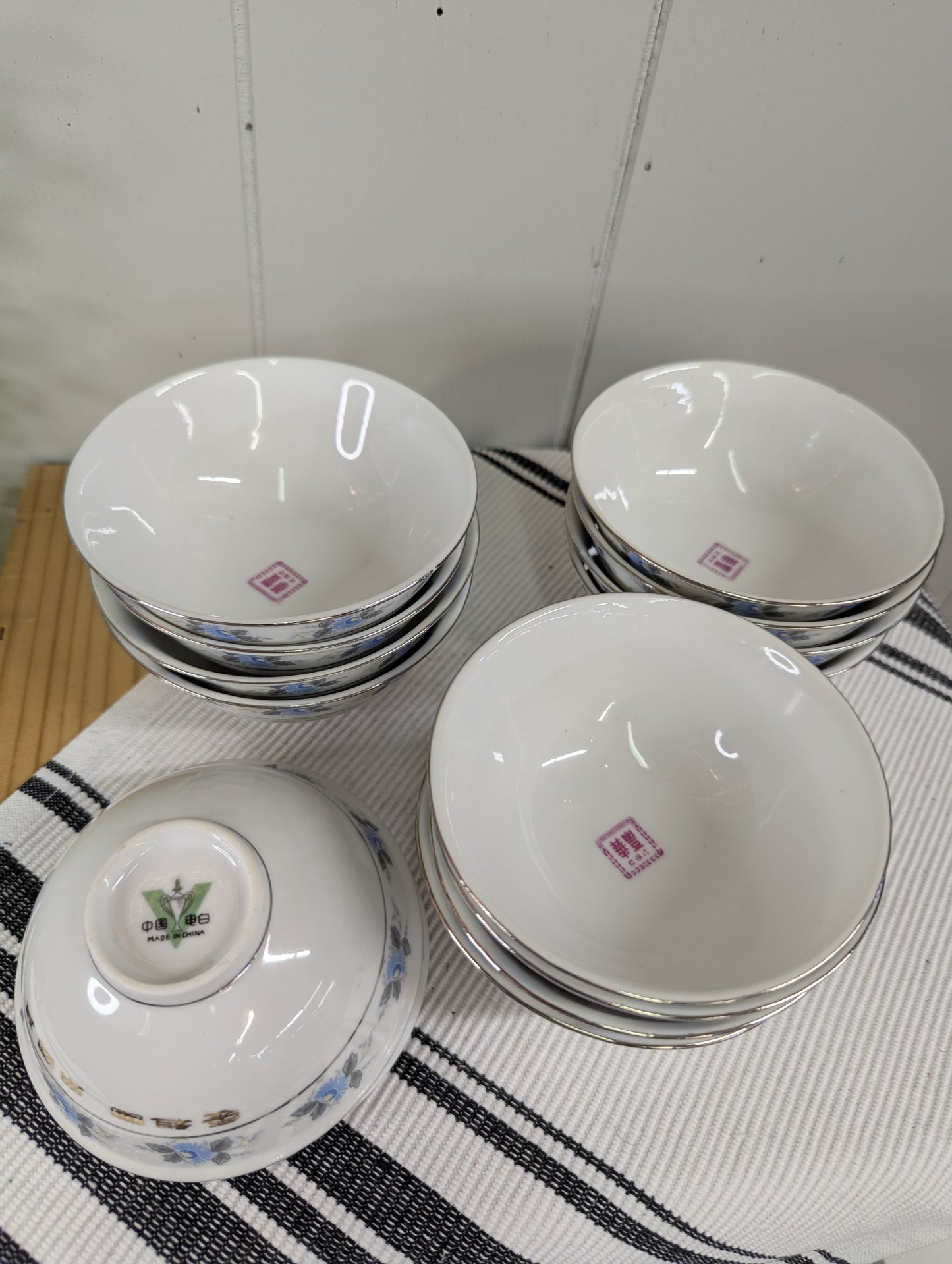 Pair of Asian Rice Bowls