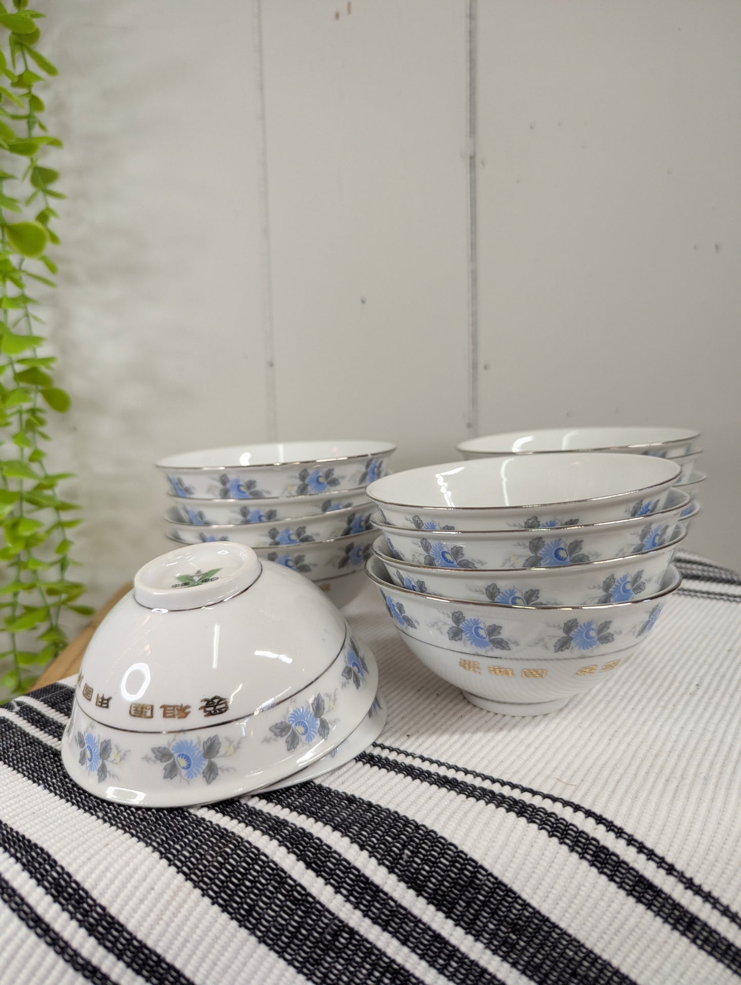 Pair of Asian Rice Bowls