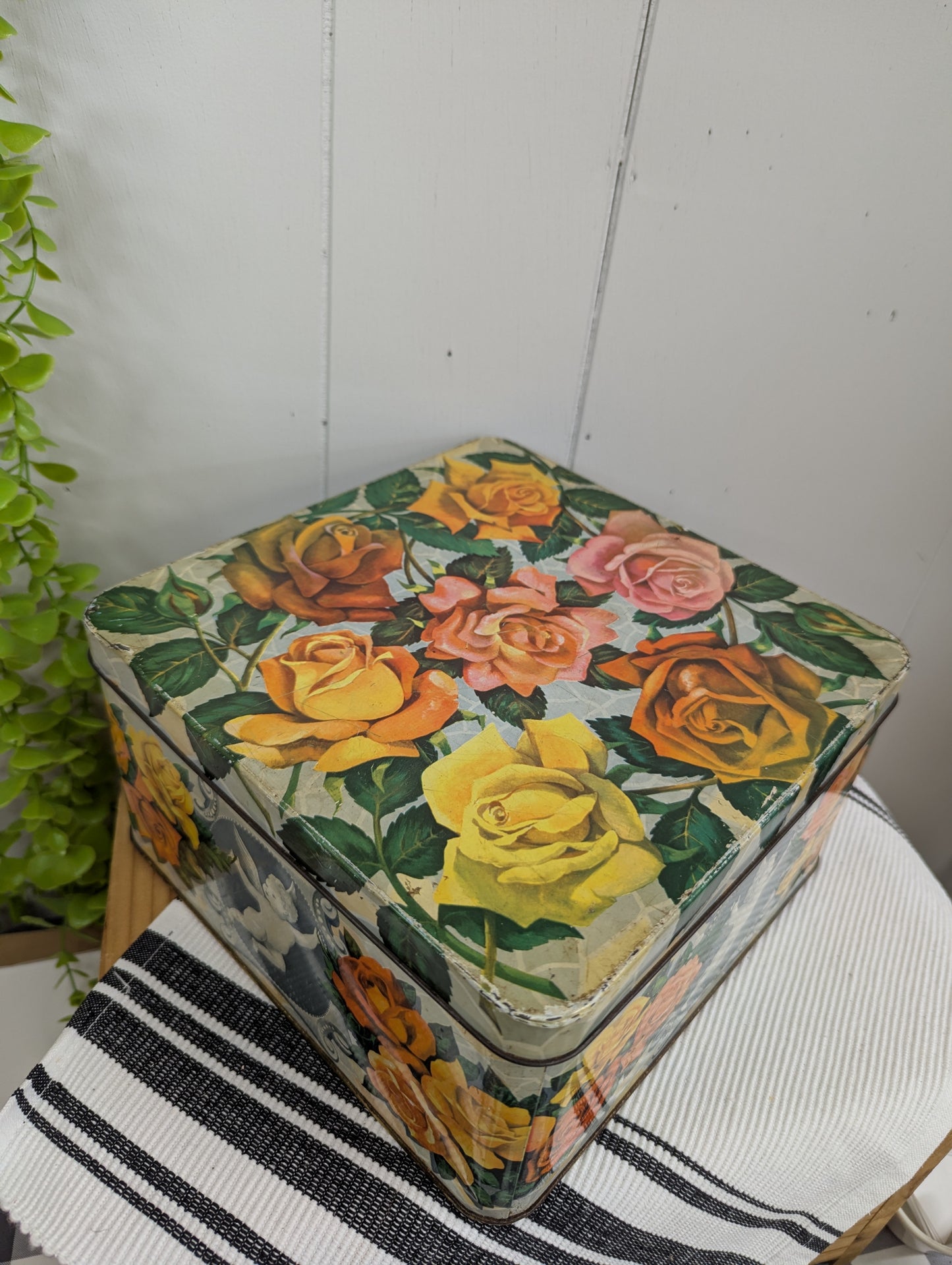 Peak Frean's Floral Biscuit Tin