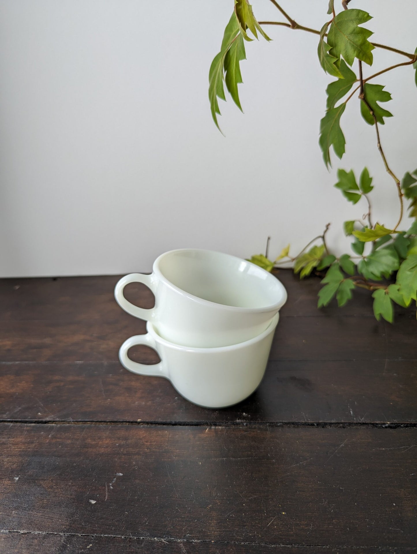 Vintage Pyrex White Opal Coffee/Tea Cups